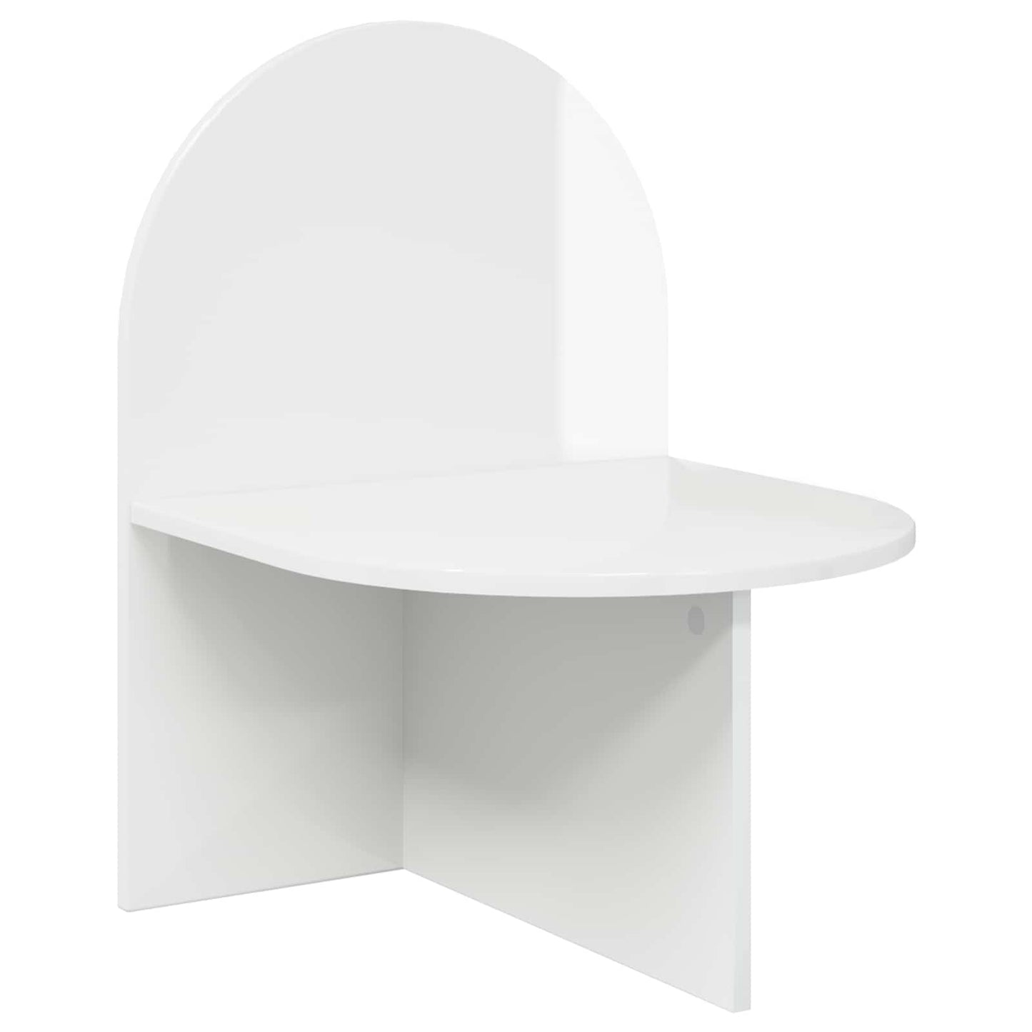 Bedside Table 2 pcs High Gloss White 48 x 49 x 65 cm