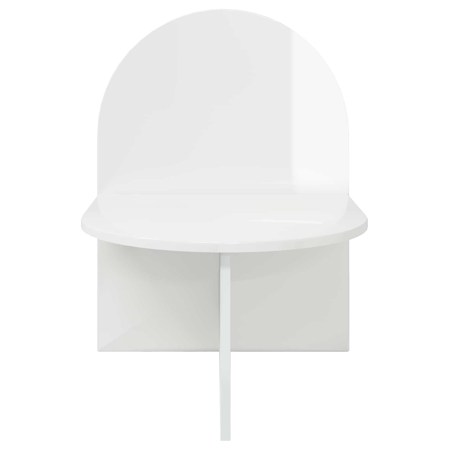 Bedside Table 2 pcs High Gloss White 48 x 49 x 65 cm