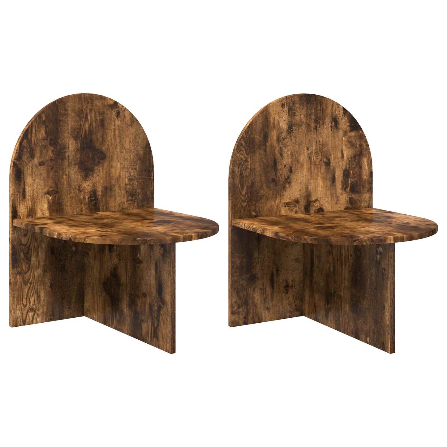Bedside Table 2 pcs Smoked Oak 48 x 49 x 65 cm Engineered Wood