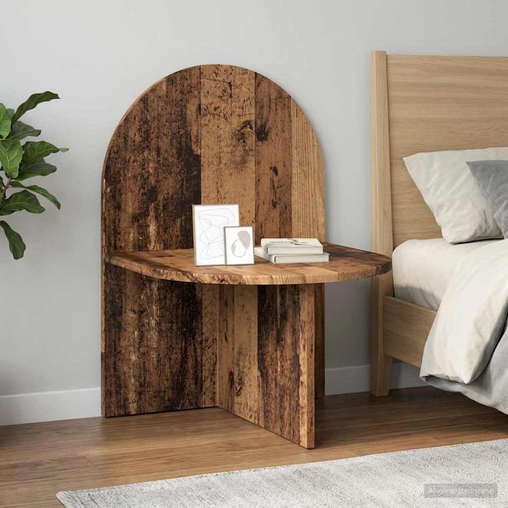 Bedside Table 2 pcs Old Wood 48 x 49 x 65 cm Engineered Wood