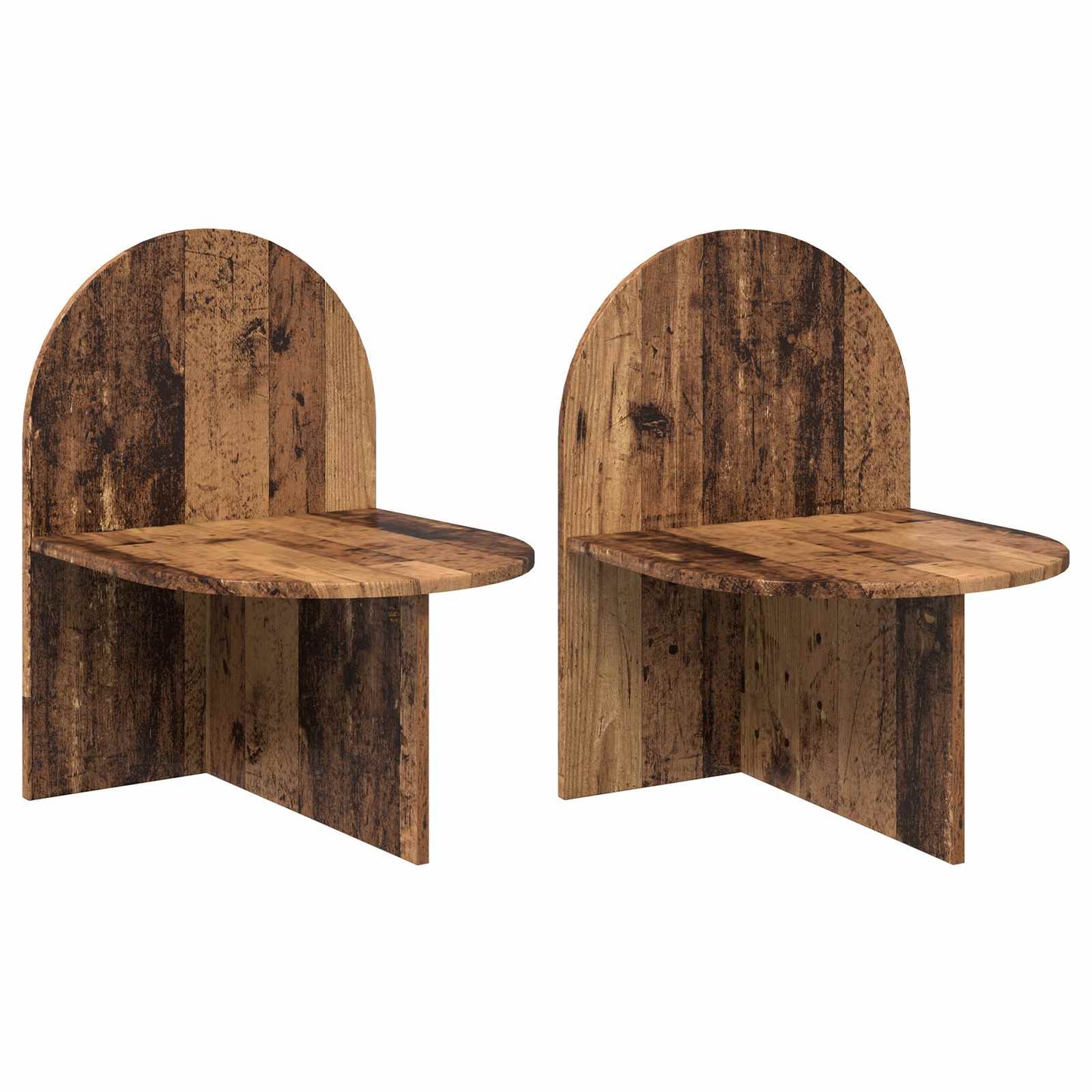 Bedside Table 2 pcs Old Wood 48 x 49 x 65 cm Engineered Wood