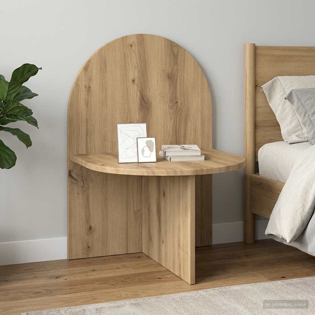 Bedside Table Artisan Oak 48 x 49 x 65 cm Engineered Wood