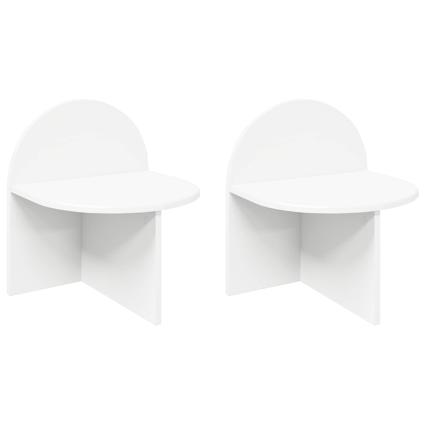 Bedside Table 2 pcs White 40 x 35.5 x 45.5 cm Engineered Wood