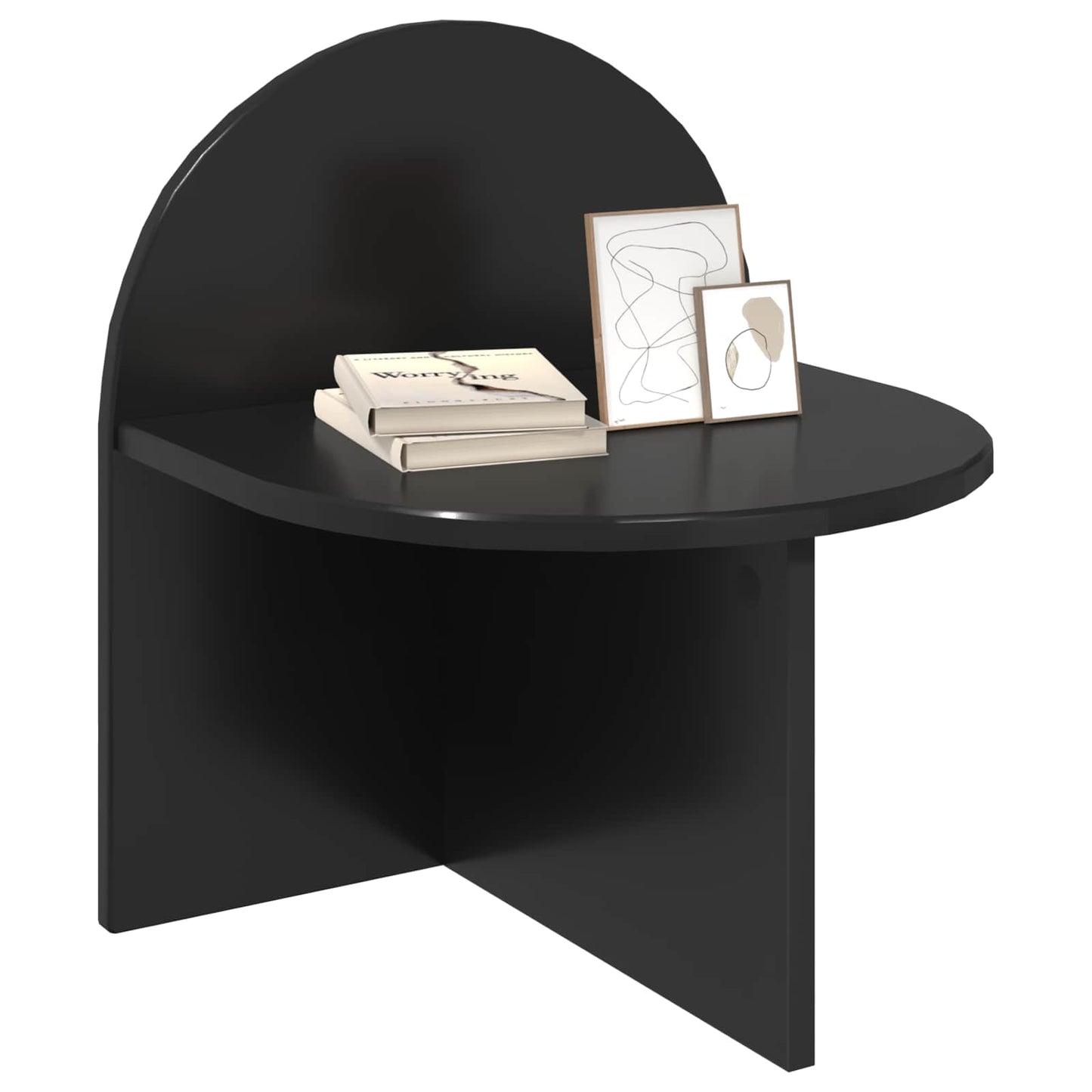 Bedside Table 2 pcs Black Oak 40 x 35.5 x 45.5 cm