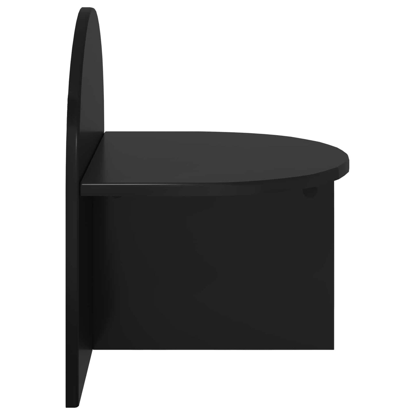 Bedside Table 2 pcs Black Oak 40 x 35.5 x 45.5 cm