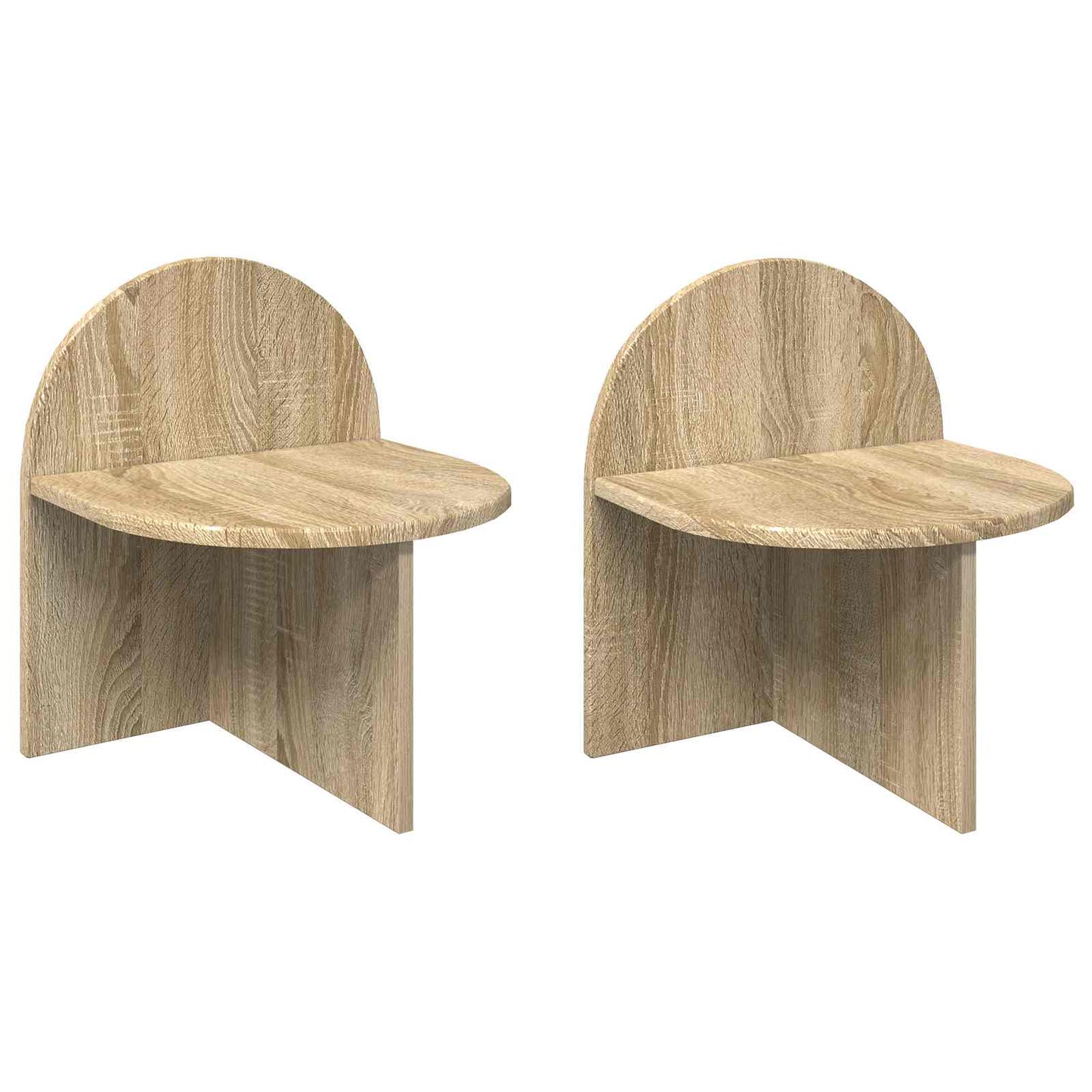 Bedside Table 2 pcs Sonoma Oak 40 x 35.5 x 45.5 cm