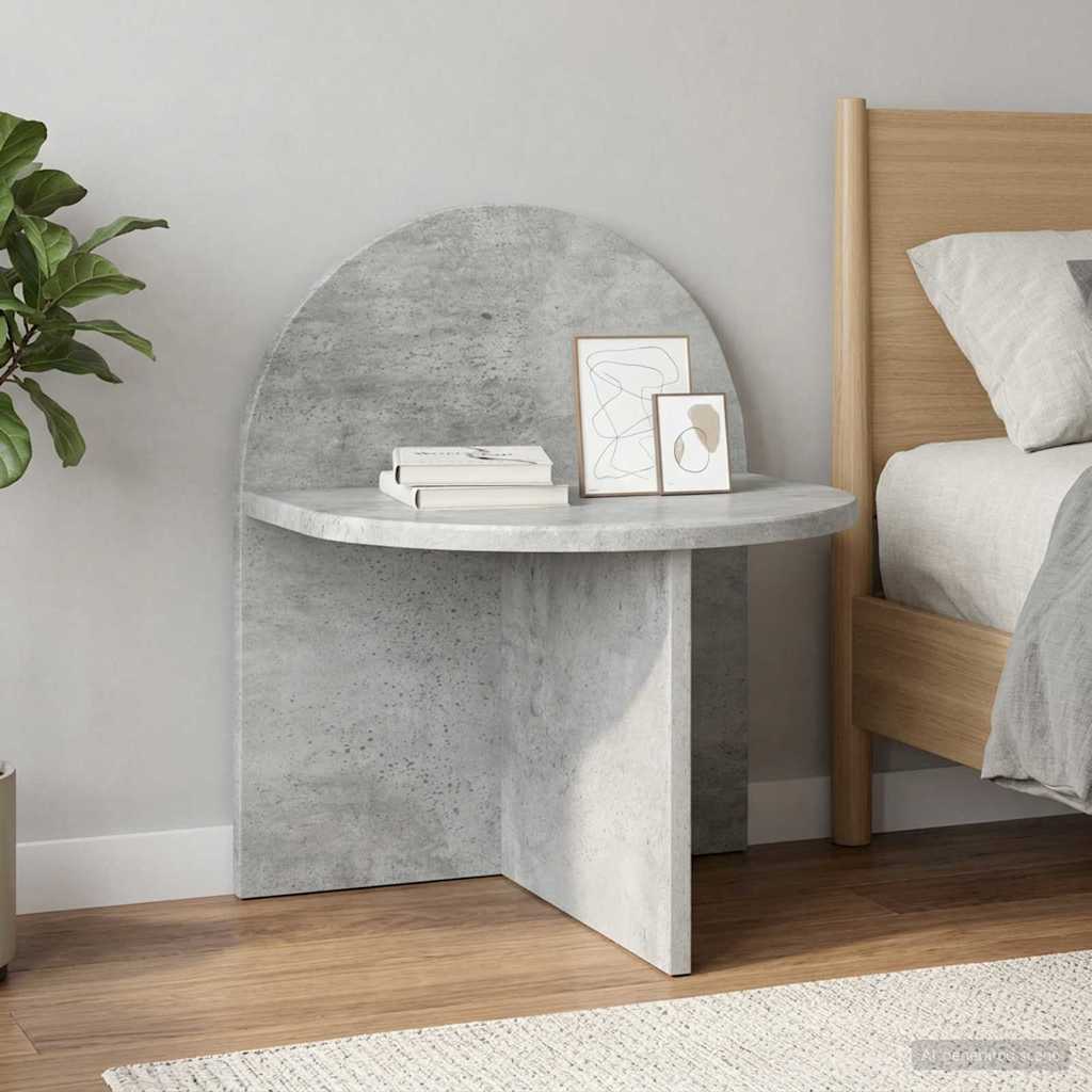 Bedside Table Concrete Grey 40 x 35.5 x 45.5 cm Engineered Wood