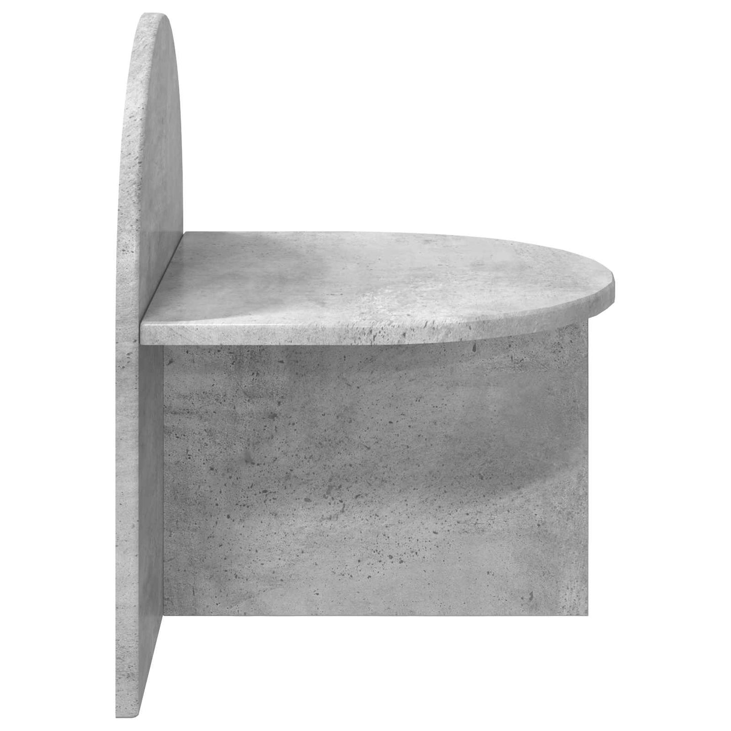 Bedside Table 2 pcs Concrete Grey 40 x 35.5 x 45.5 cm