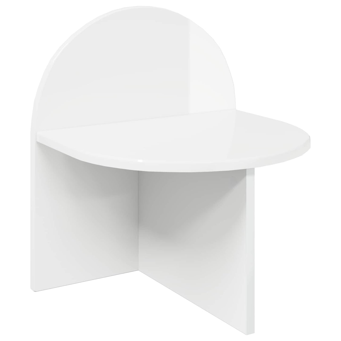 Bedside Table 2 pcs High Gloss White 40 x 35.5 x 45.5 cm