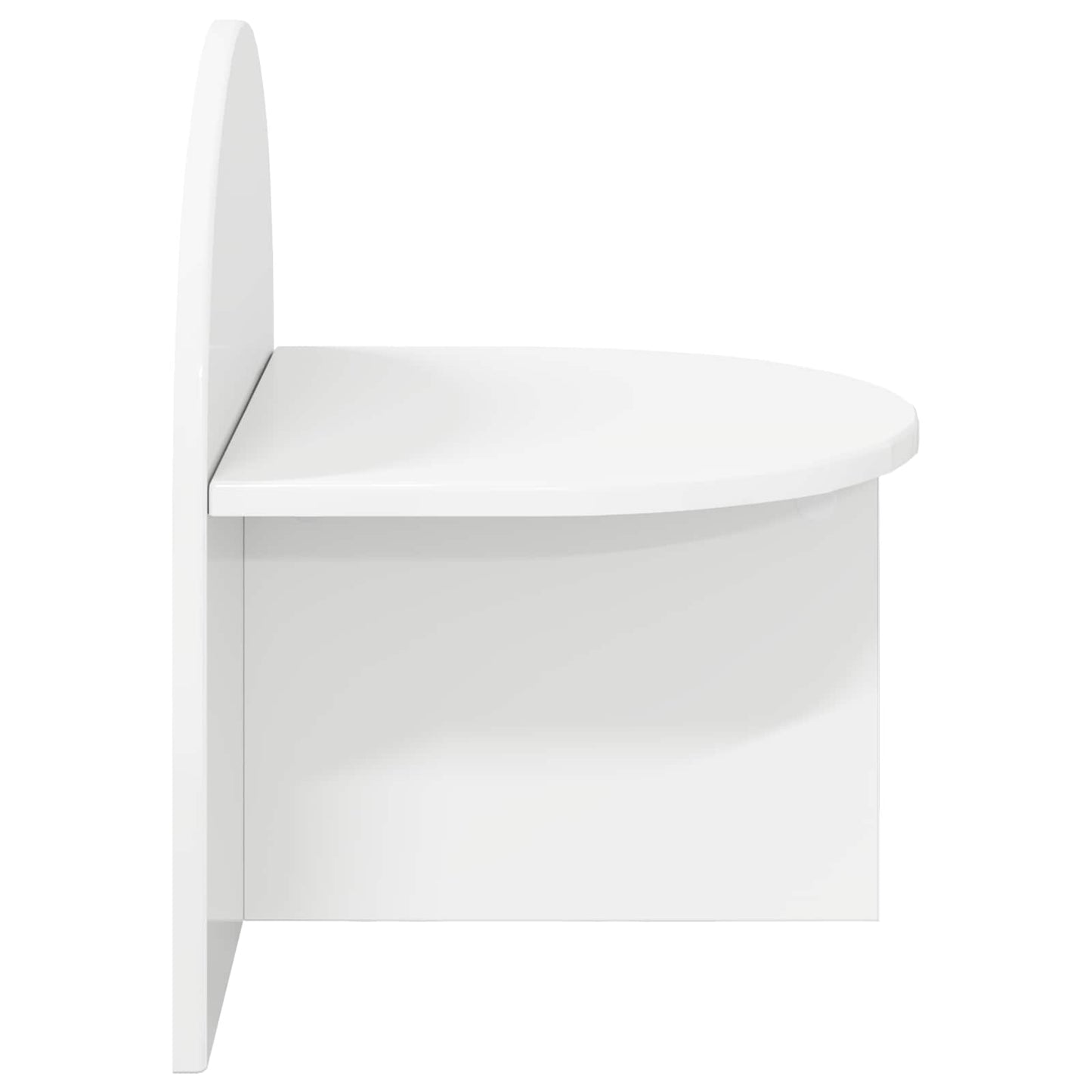 Bedside Table 2 pcs High Gloss White 40 x 35.5 x 45.5 cm
