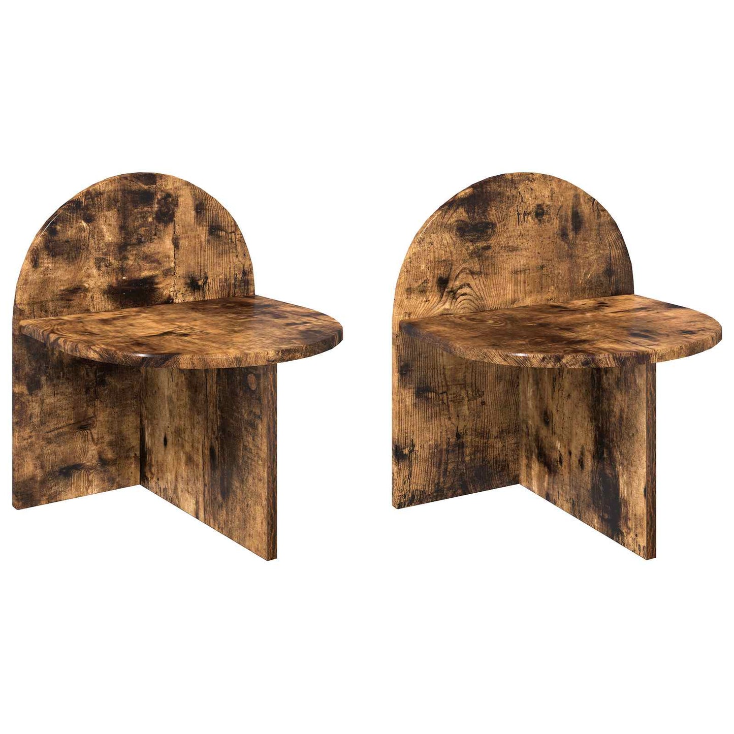 Bedside Table 2 pcs Smoked Oak 40 x 35.5 x 45.5 cm