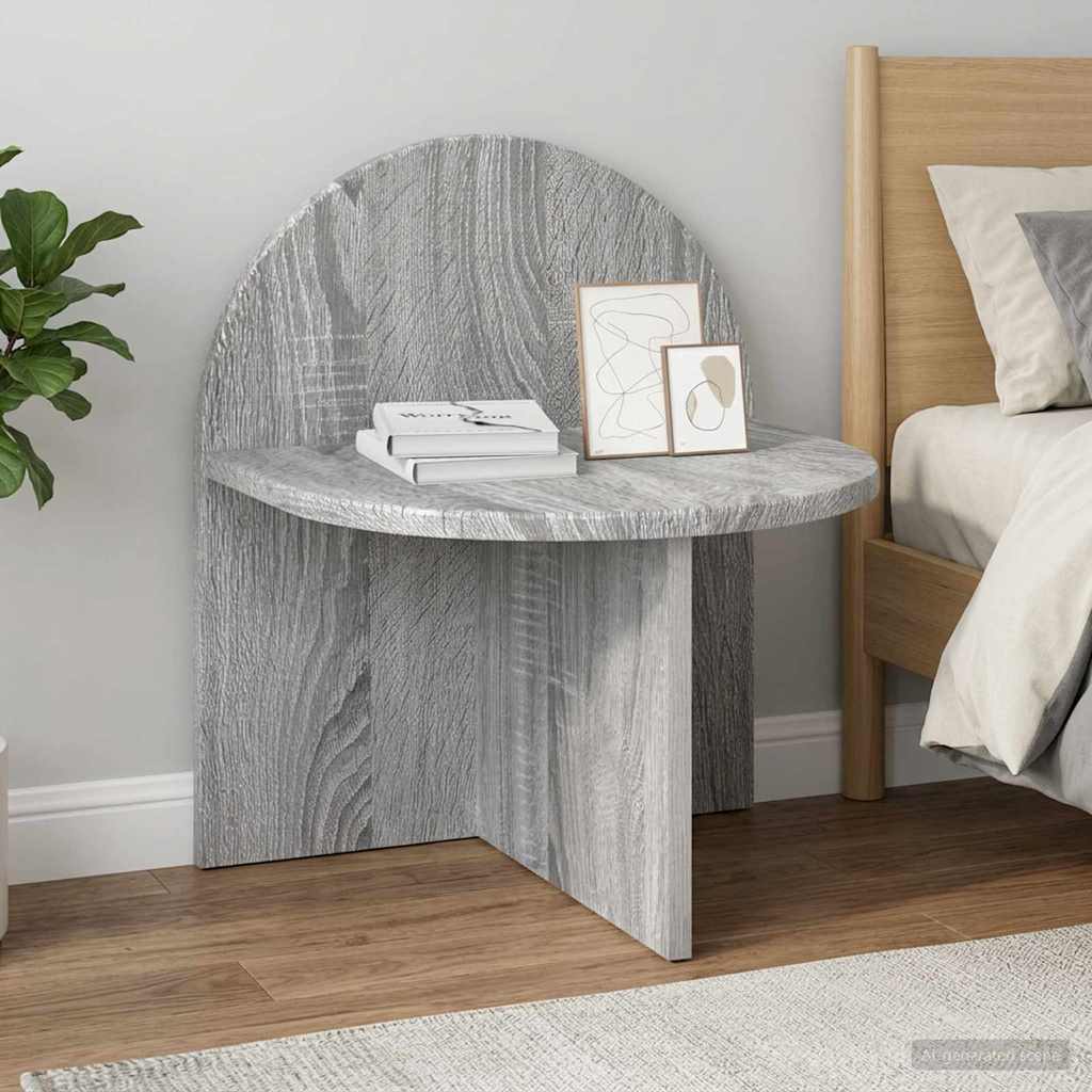 Bedside Table Grey Sonoma 40 x 35.5 x 45.5 cm Engineered Wood