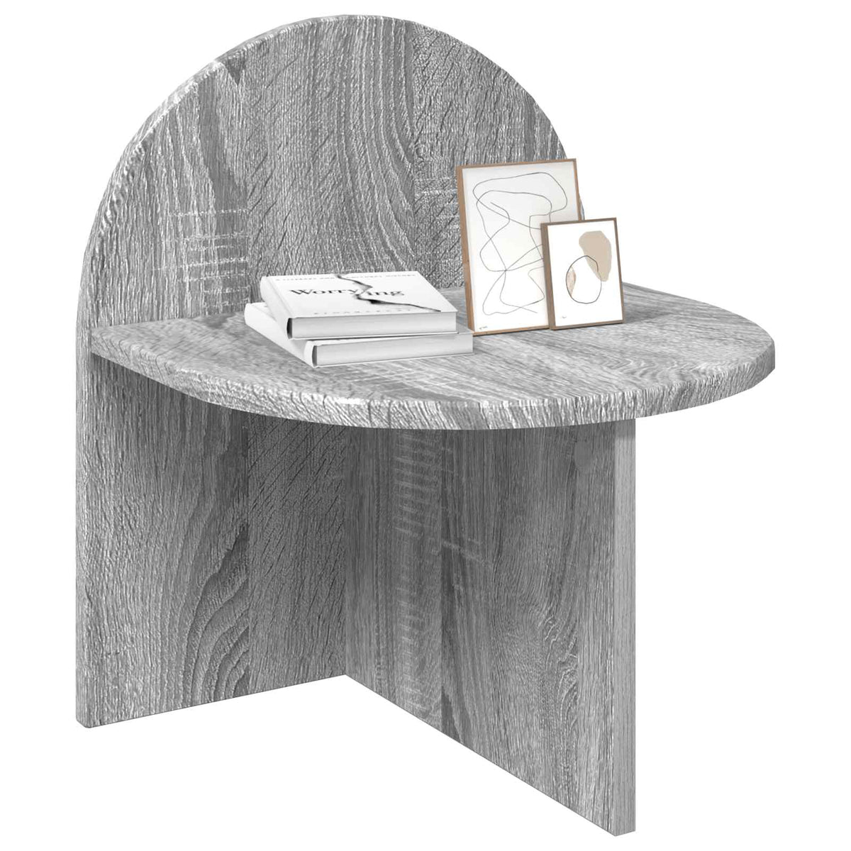 Bedside Table Grey Sonoma 40 x 35.5 x 45.5 cm Engineered Wood