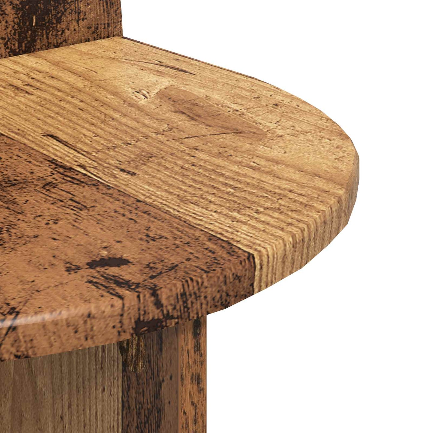 Bedside Table Old Wood 40 x 35.5 x 45.5 cm Engineered Wood