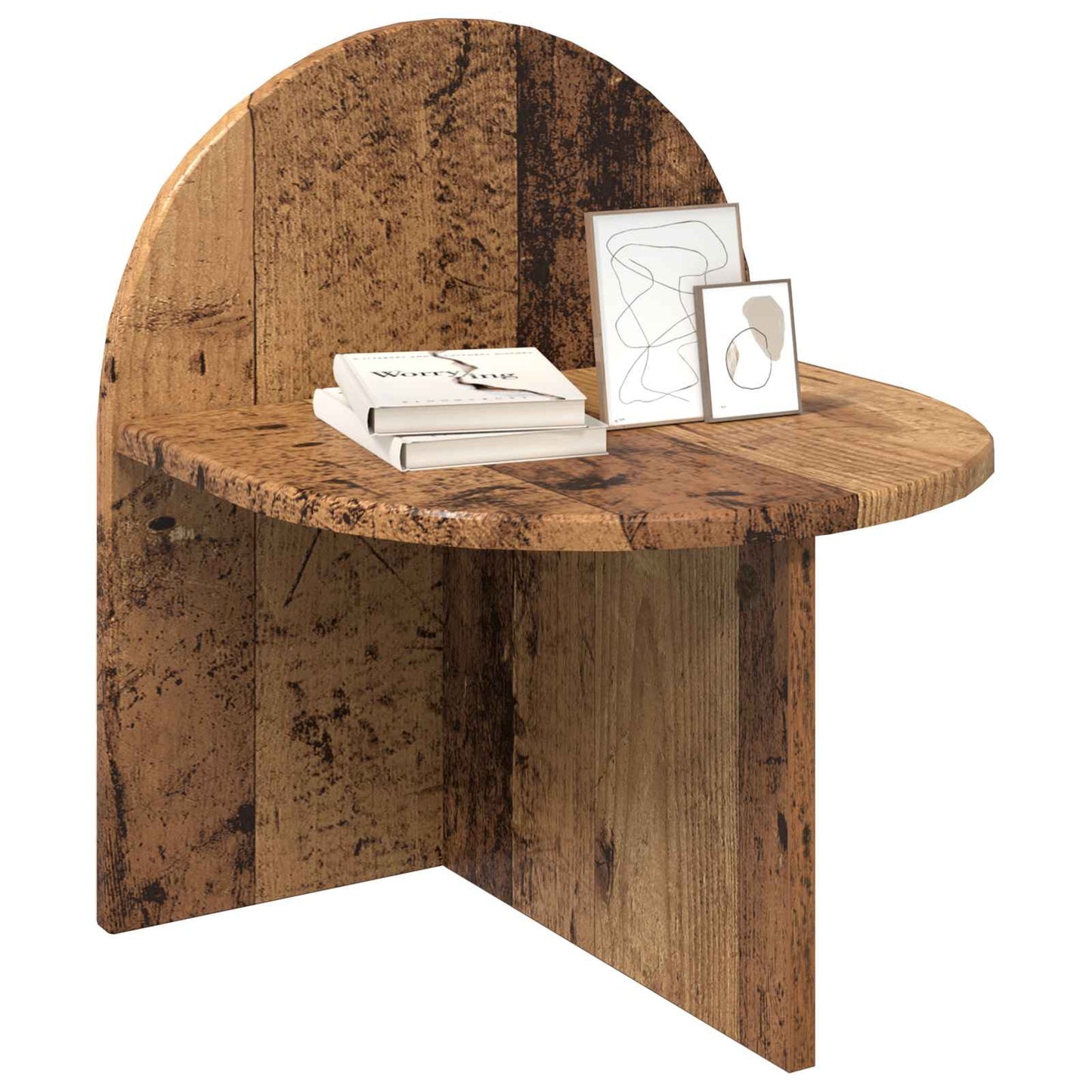 Bedside Table Old Wood 40 x 35.5 x 45.5 cm Engineered Wood