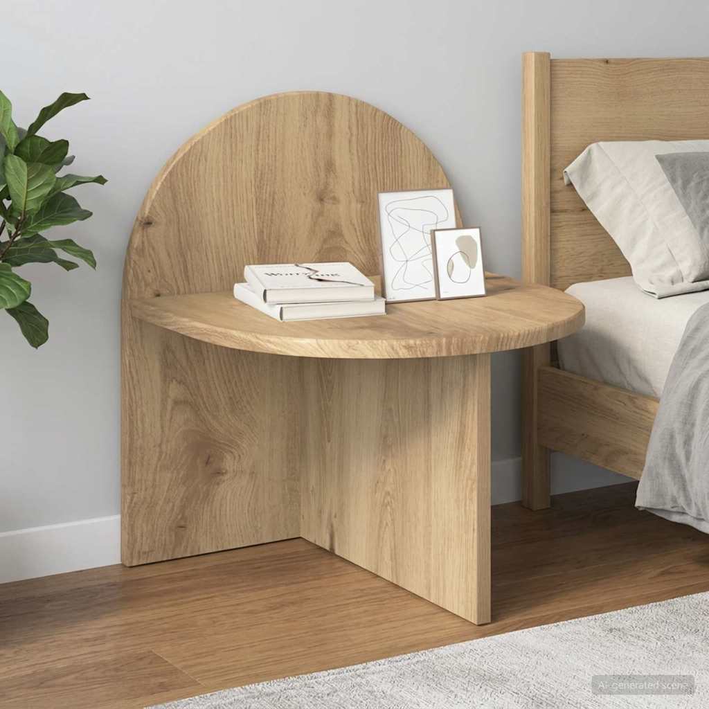 Bedside Table 2 pcs Artisan Oak 40 x 35.5 x 45.5 cm
