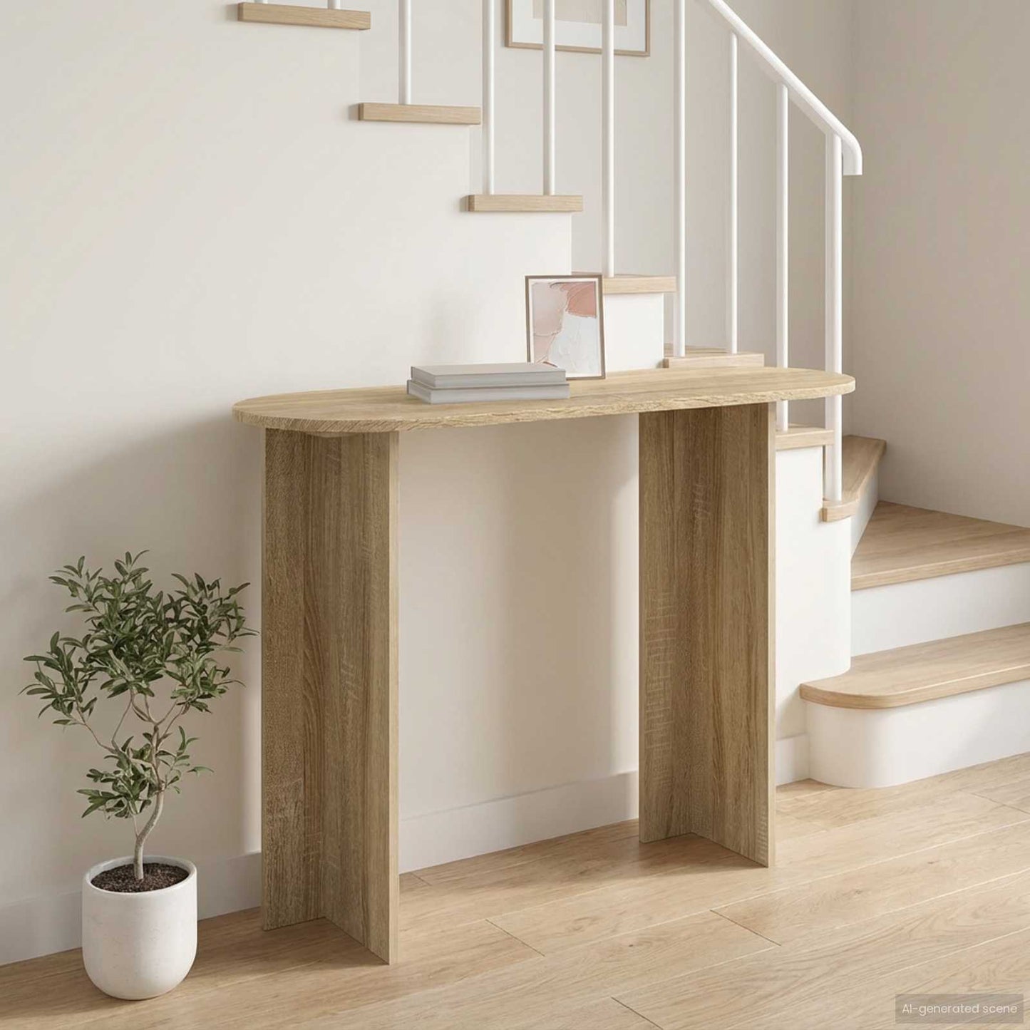 Console Table Sonoma Oak 100 x 39.5 x 75 cm Engineered Wood