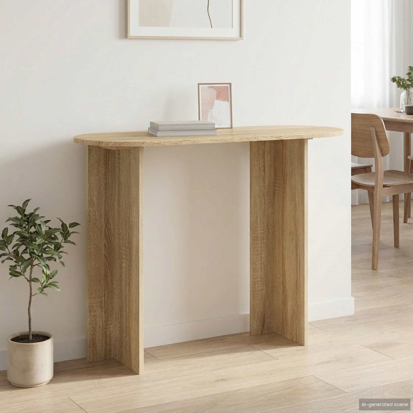 Console Table Sonoma Oak 100 x 39.5 x 75 cm Engineered Wood