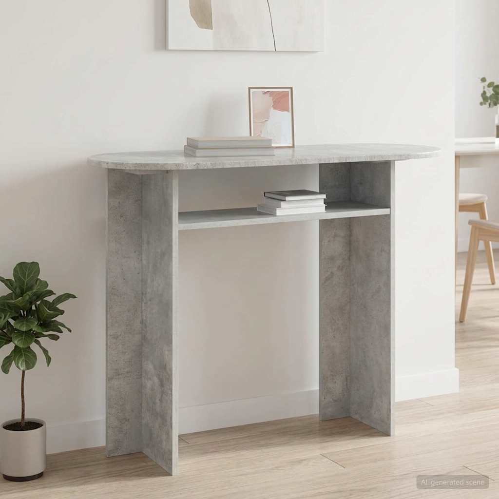 Console Table Concrete Grey 100 x 39.5 x 75 cm Engineered Wood