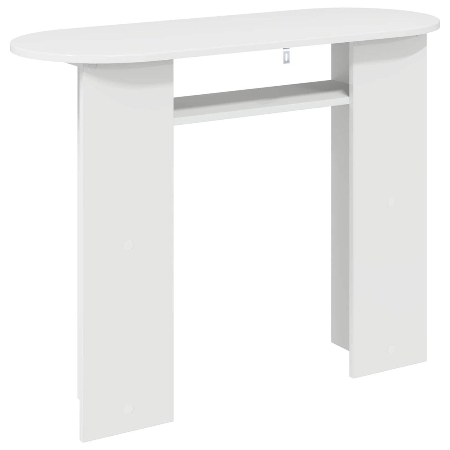 Console Table with Storage High Gloss White 100 x 39.5 x 75 cm