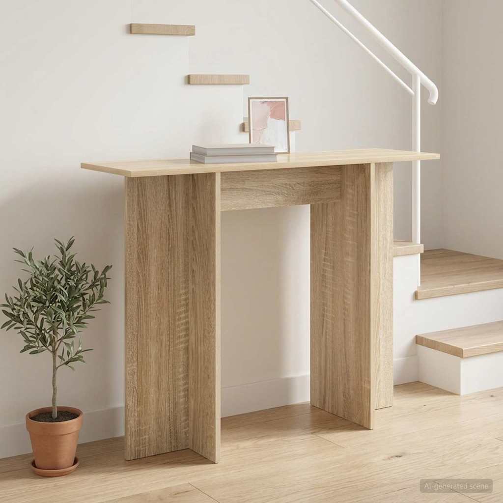 Console Table Sonoma Oak 100 x 30 x 75 cm Engineered Wood