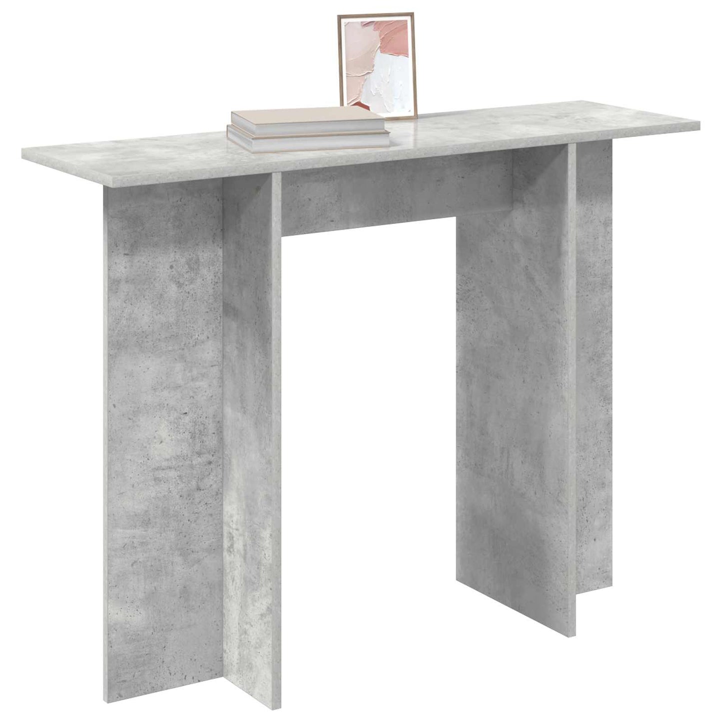 Console Table Concrete Grey 100 x 30 x 75 cm Engineered Wood