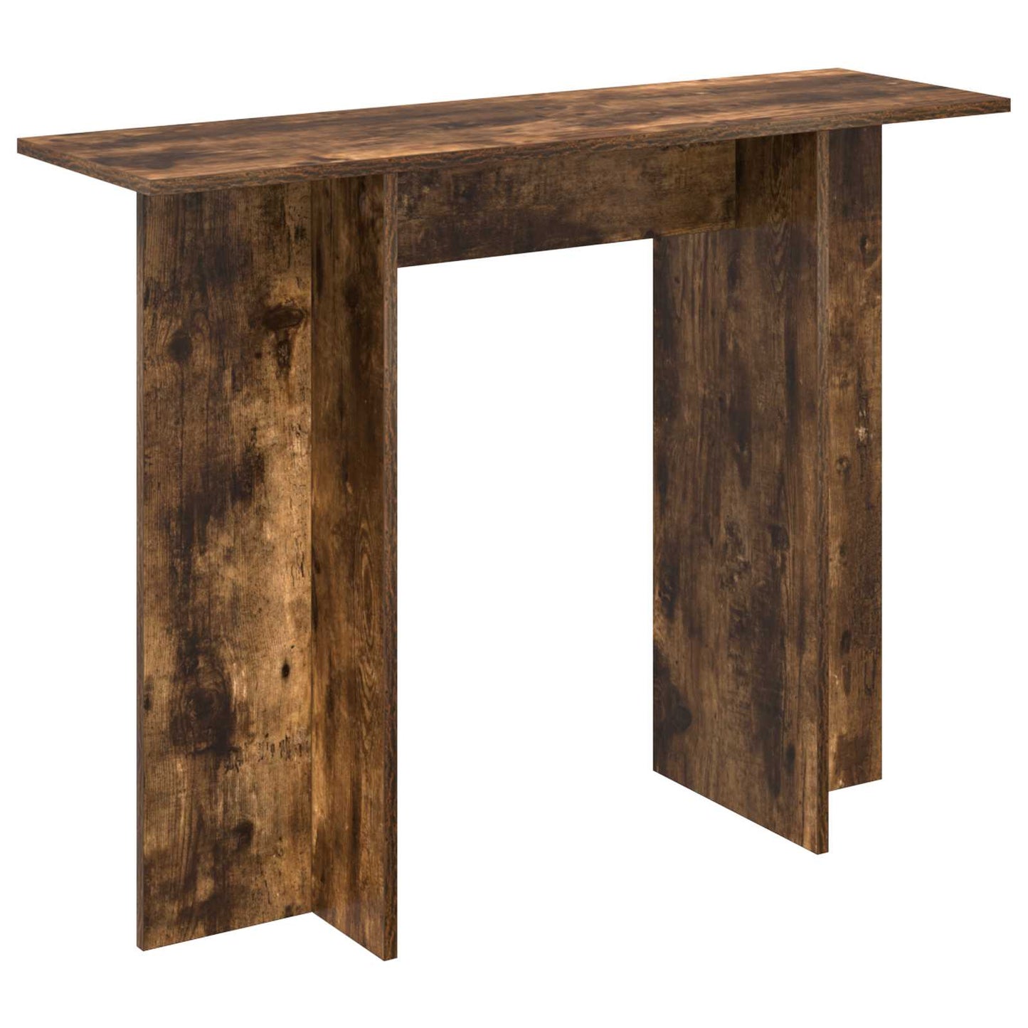 Console Table Smoked Oak 100 x 30 x 75 cm Engineered Wood