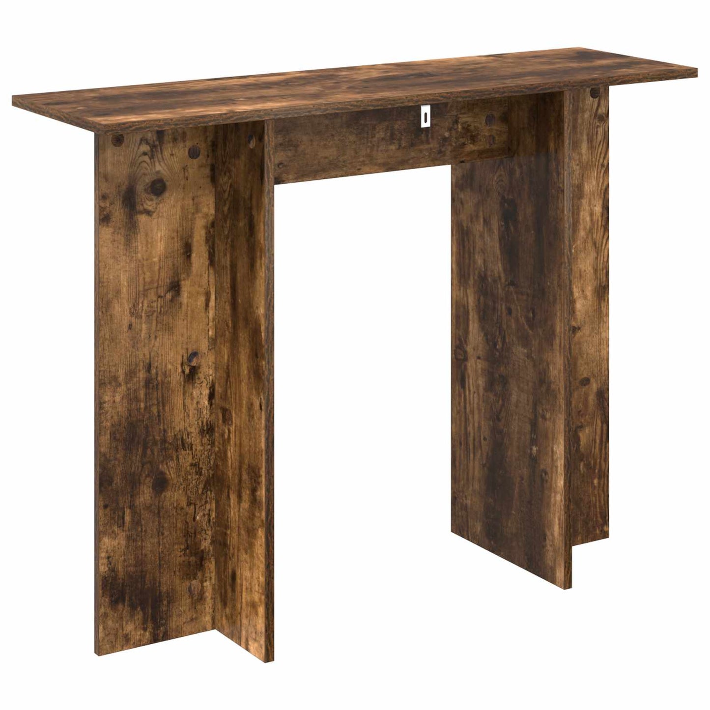 Console Table Smoked Oak 100 x 30 x 75 cm Engineered Wood