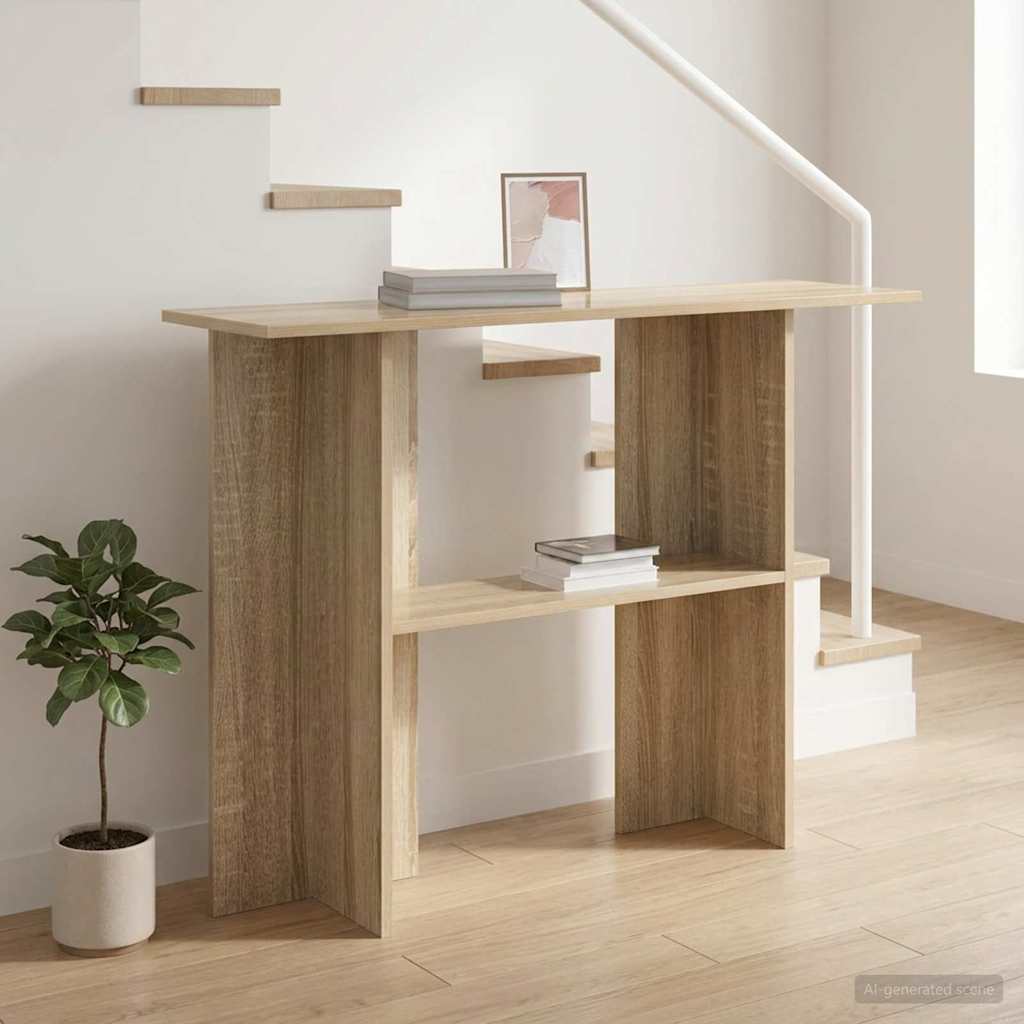 Console Table Sonoma Oak 100 x 30 x 75 cm Engineered Wood