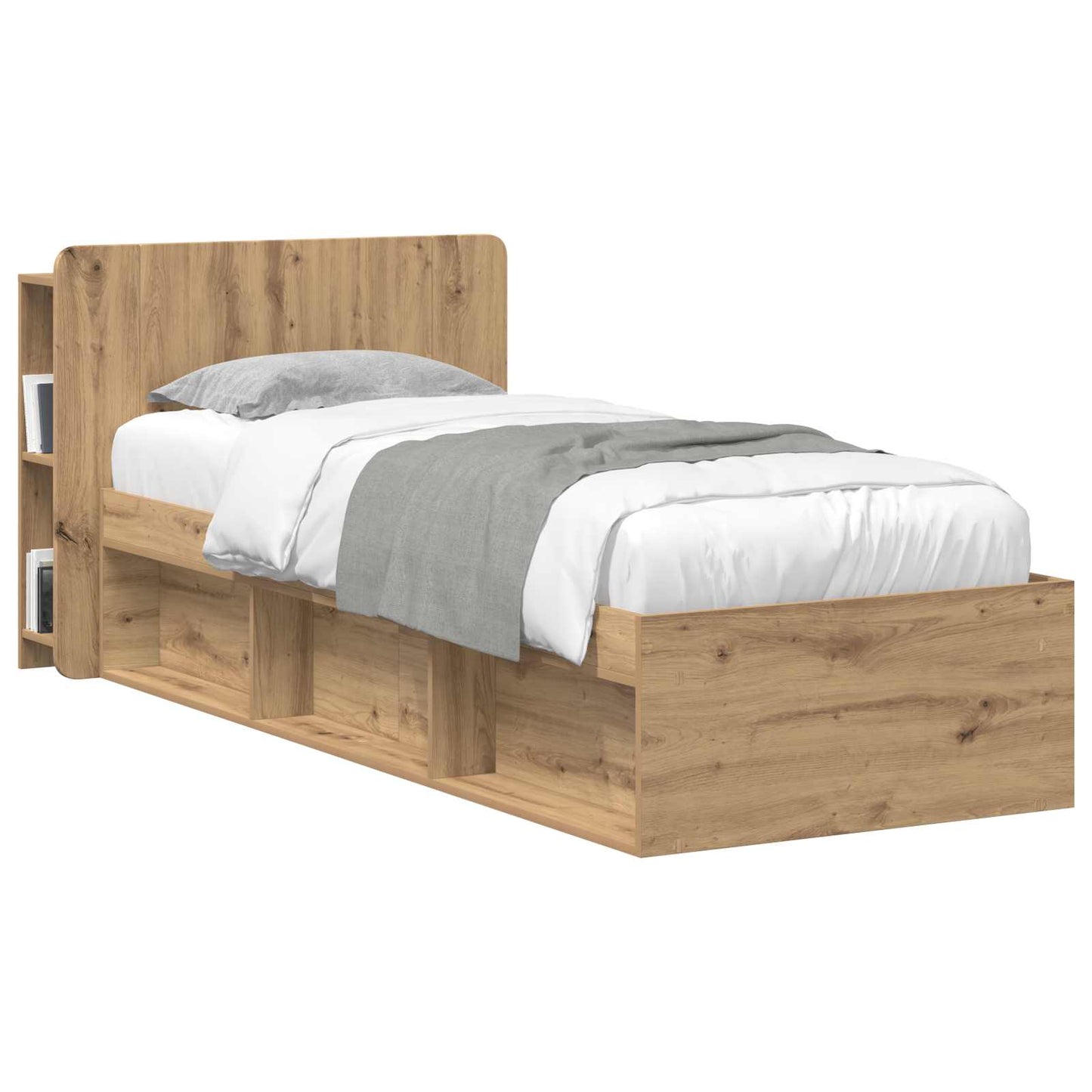 Headboard Cabinet with Storage Artisan Oak Engineered Wood