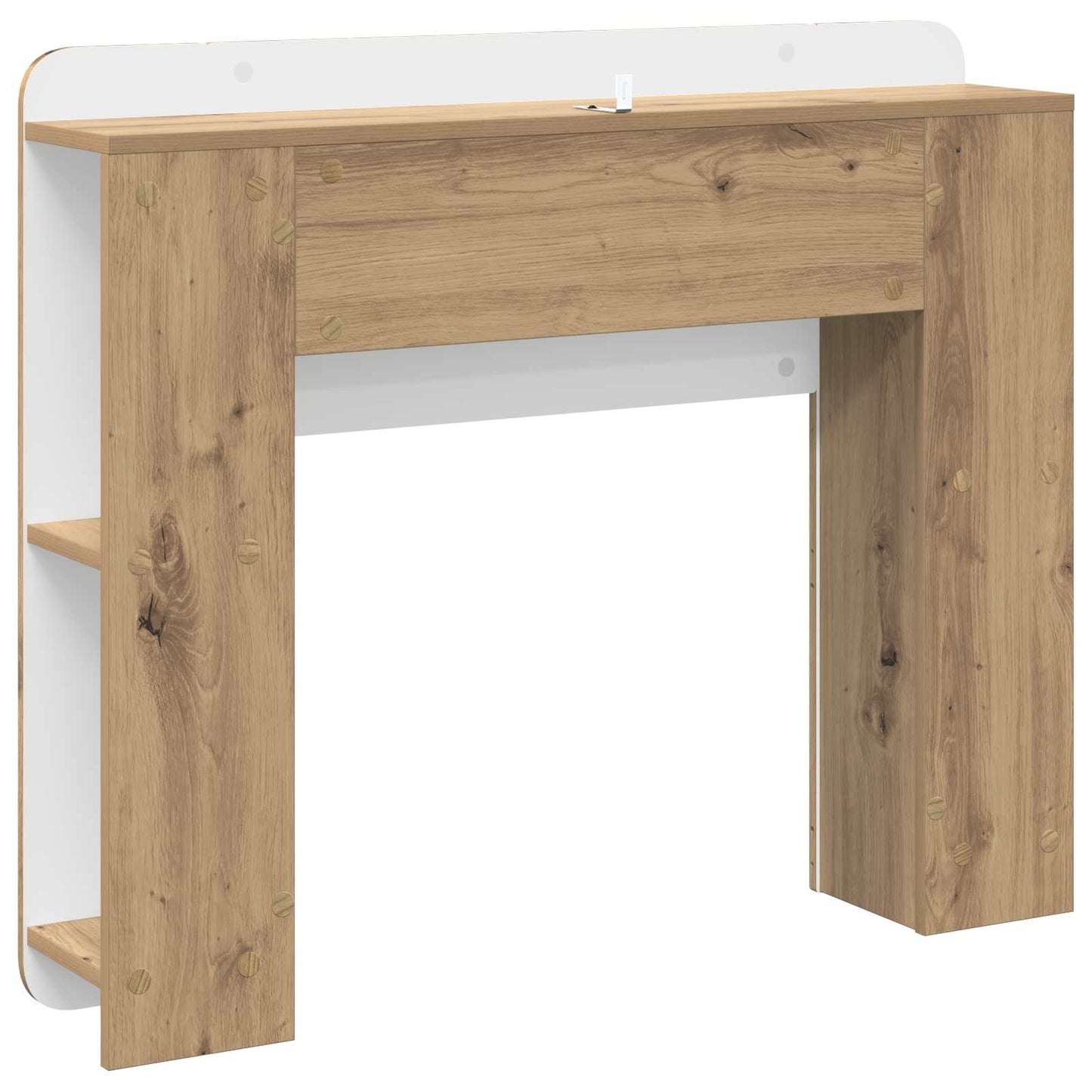Headboard Cabinet with Storage Artisan Oak 119.5 x 18.5 x 80 cm