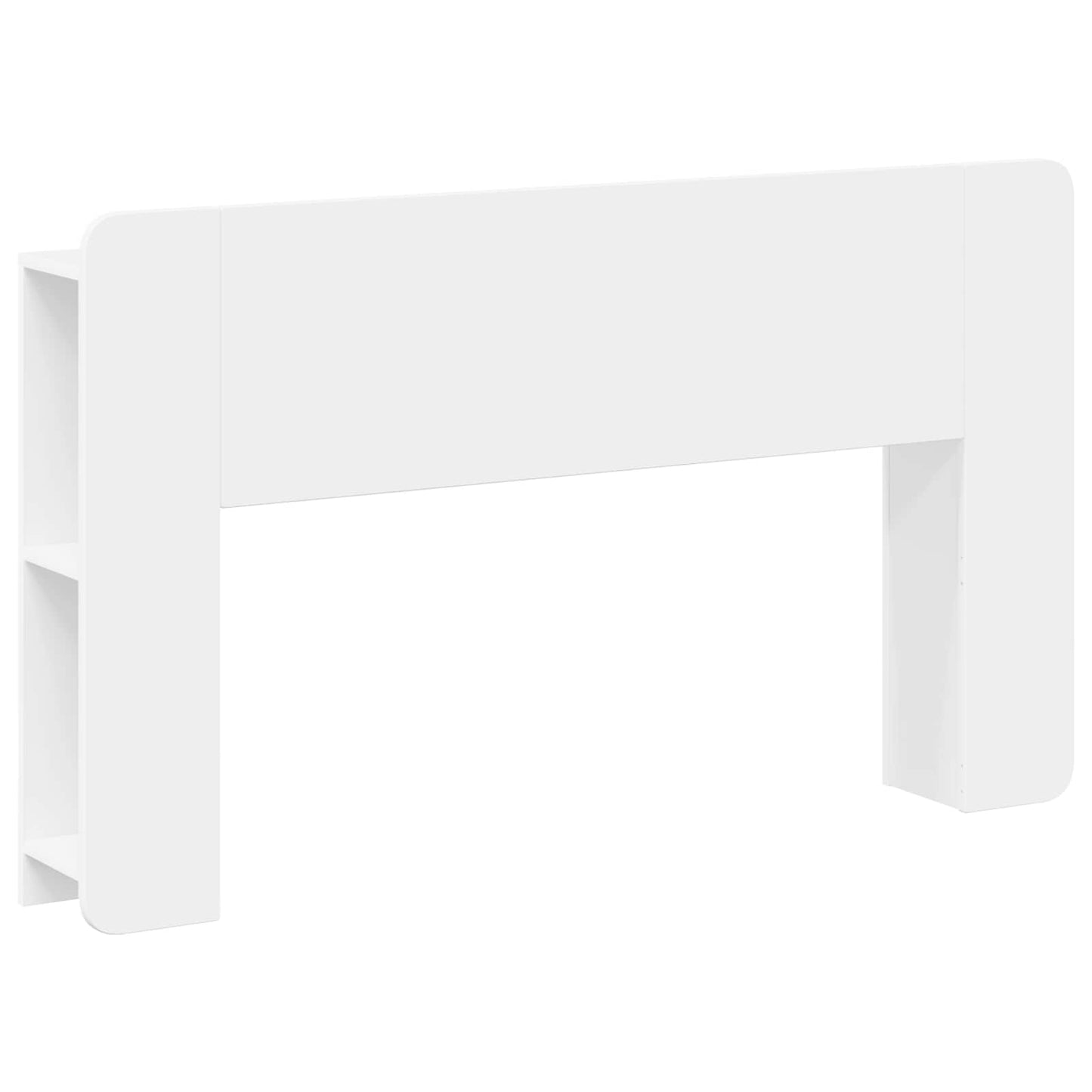 Headboard Cabinet White 135 x 18.5 x 80 cm Engineered Wood