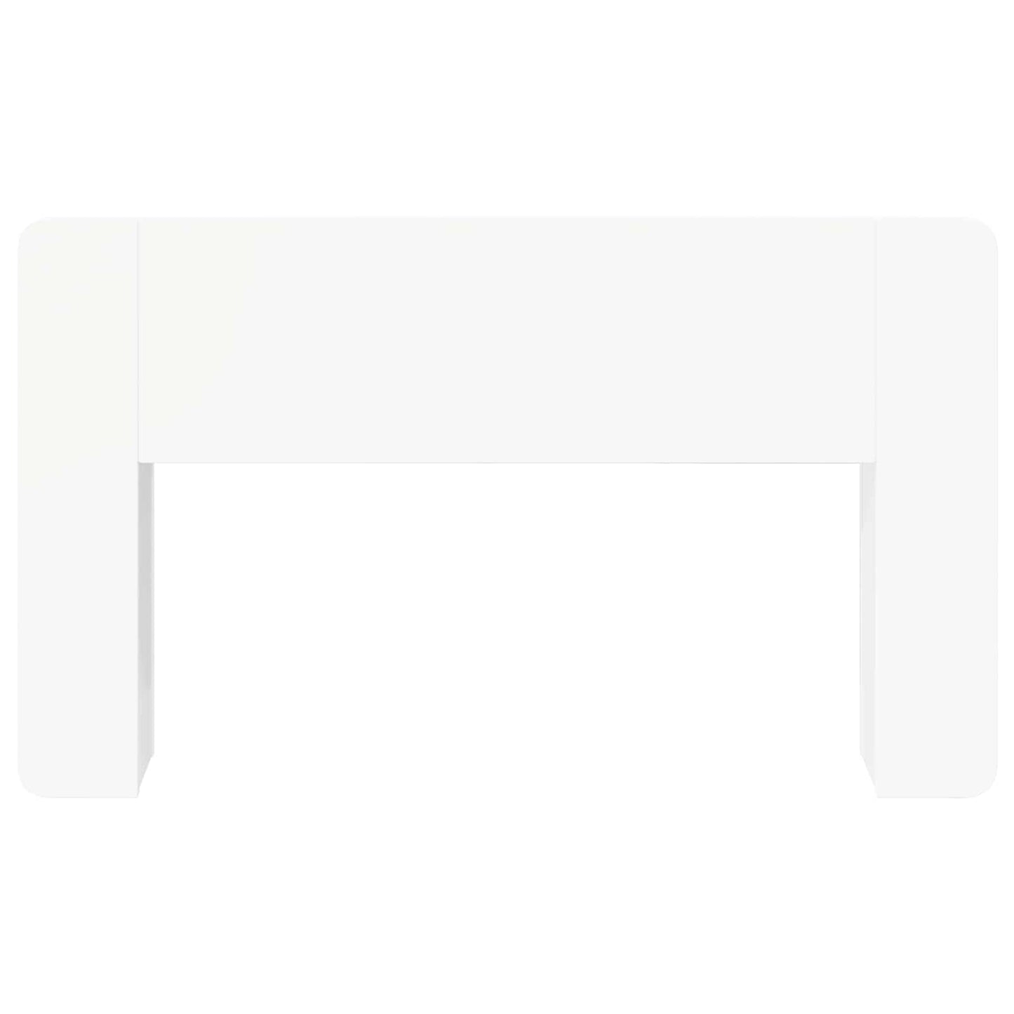 Headboard Cabinet White 135 x 18.5 x 80 cm Engineered Wood