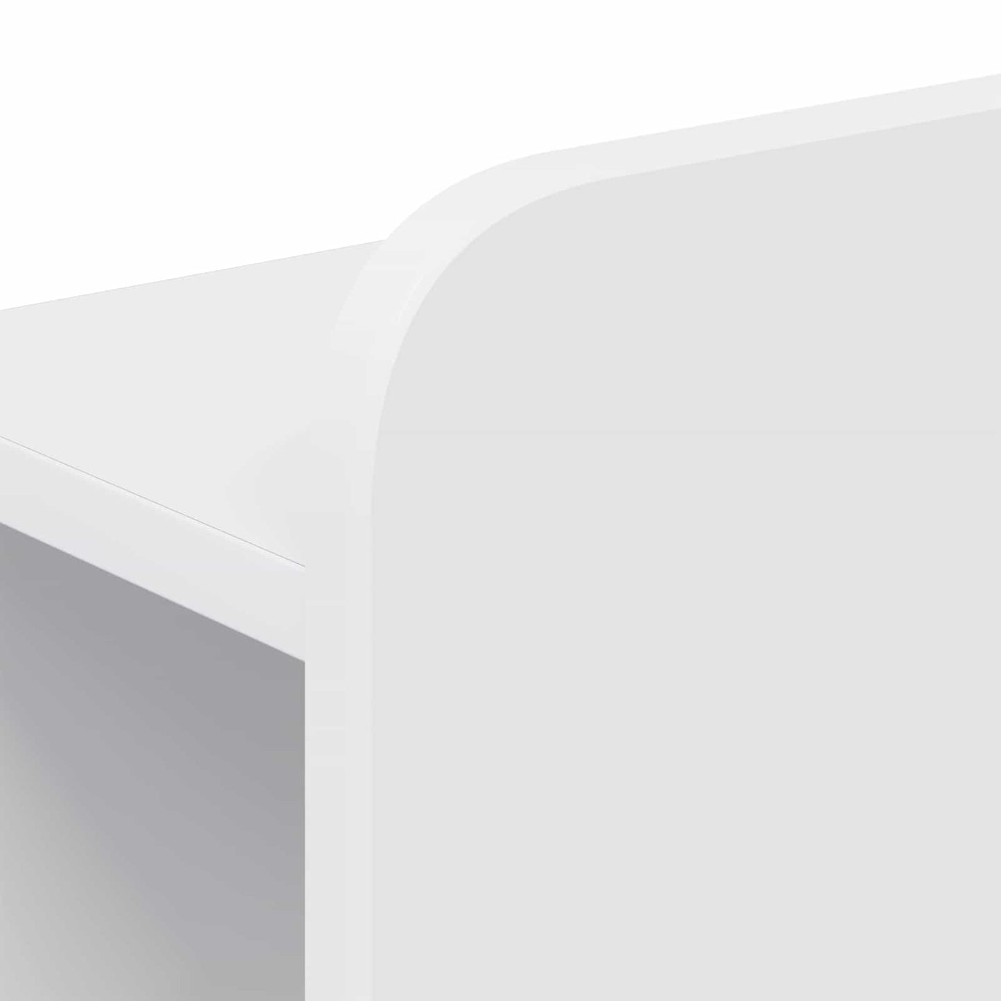 Headboard Cabinet with Storage White Engineered Wood