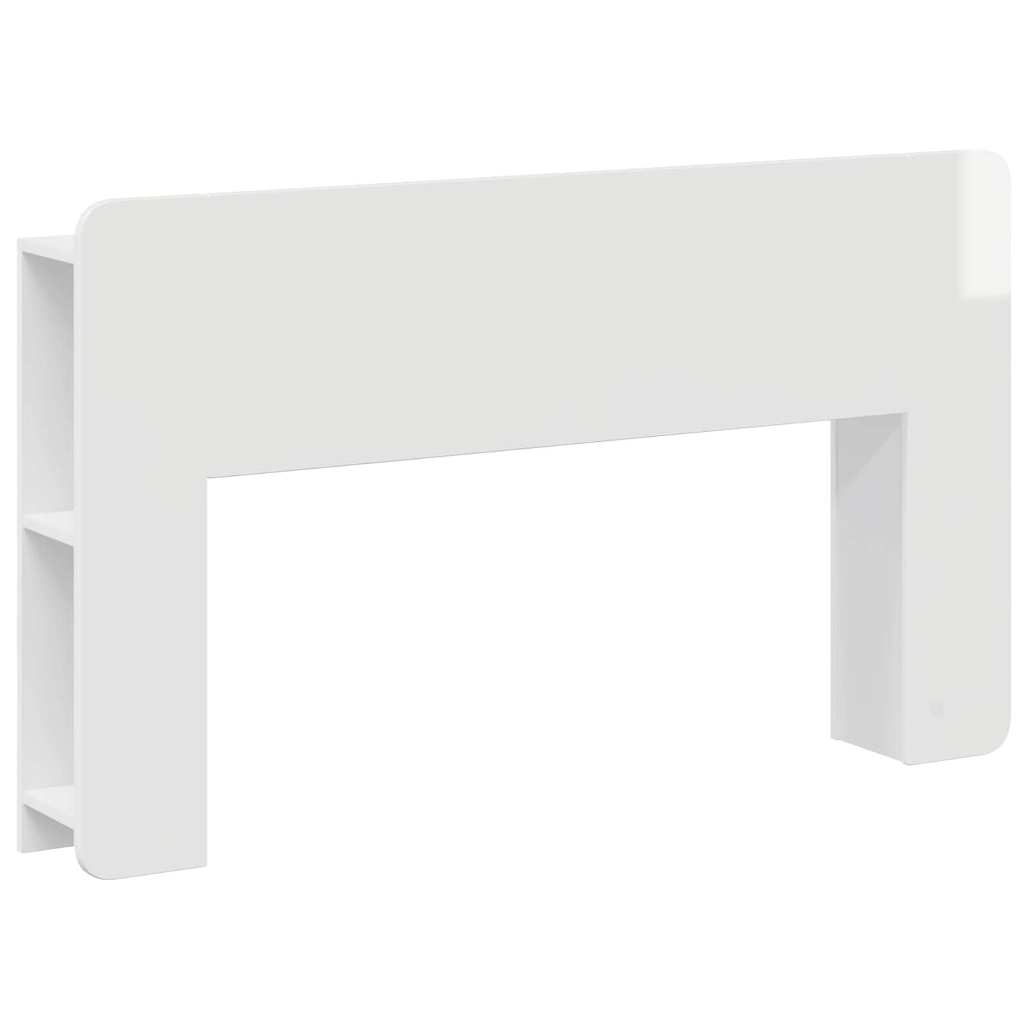 Headboard Cabinet with Storage White Engineered Wood