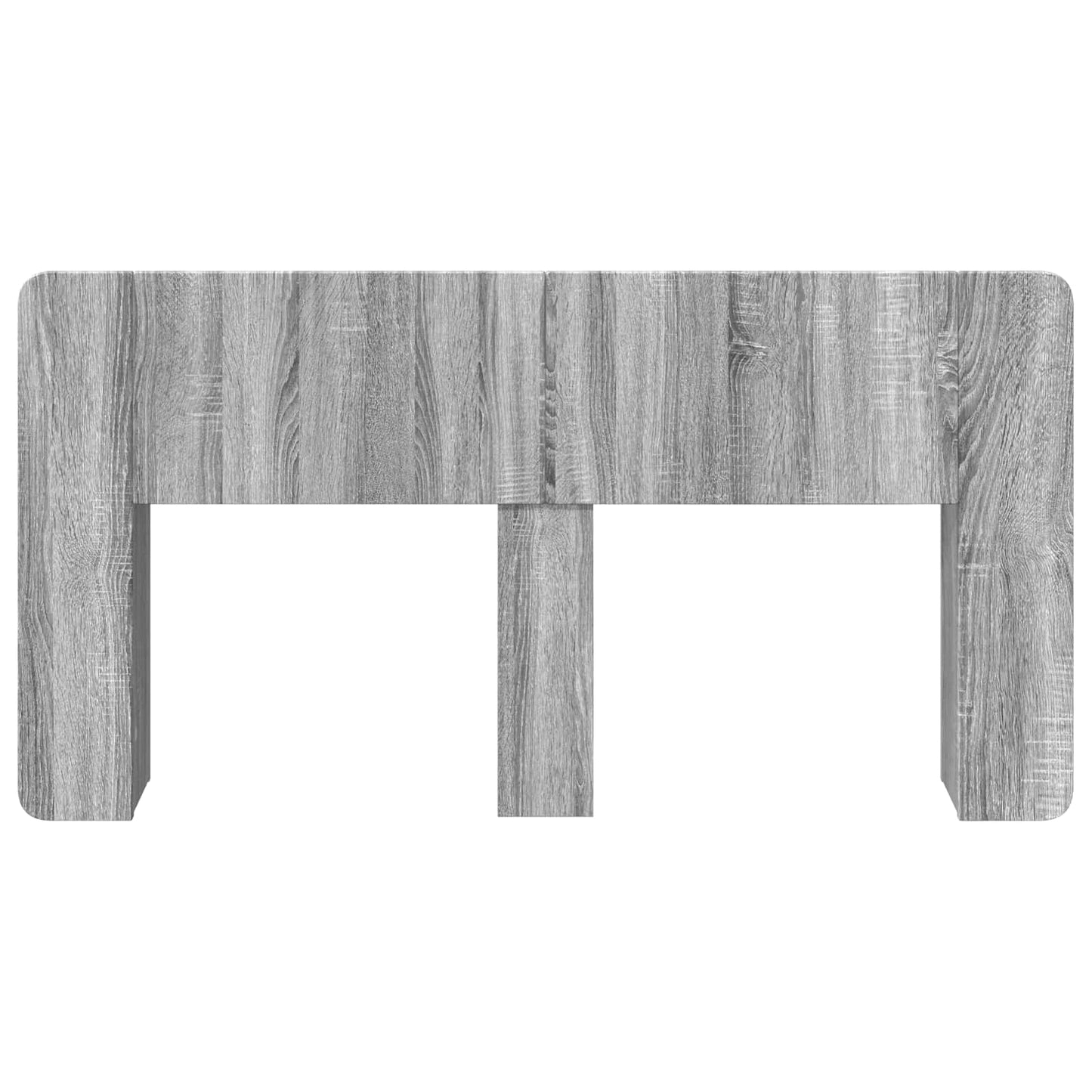 Headboard Cabinet with Storage Grey Sonoma Engineered Wood