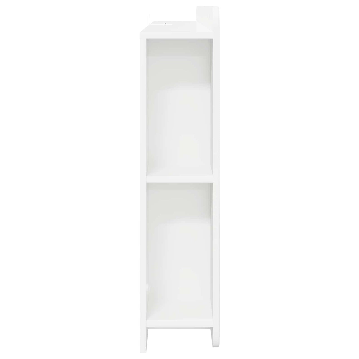 Headboard Cabinet with Storage White Engineered Wood