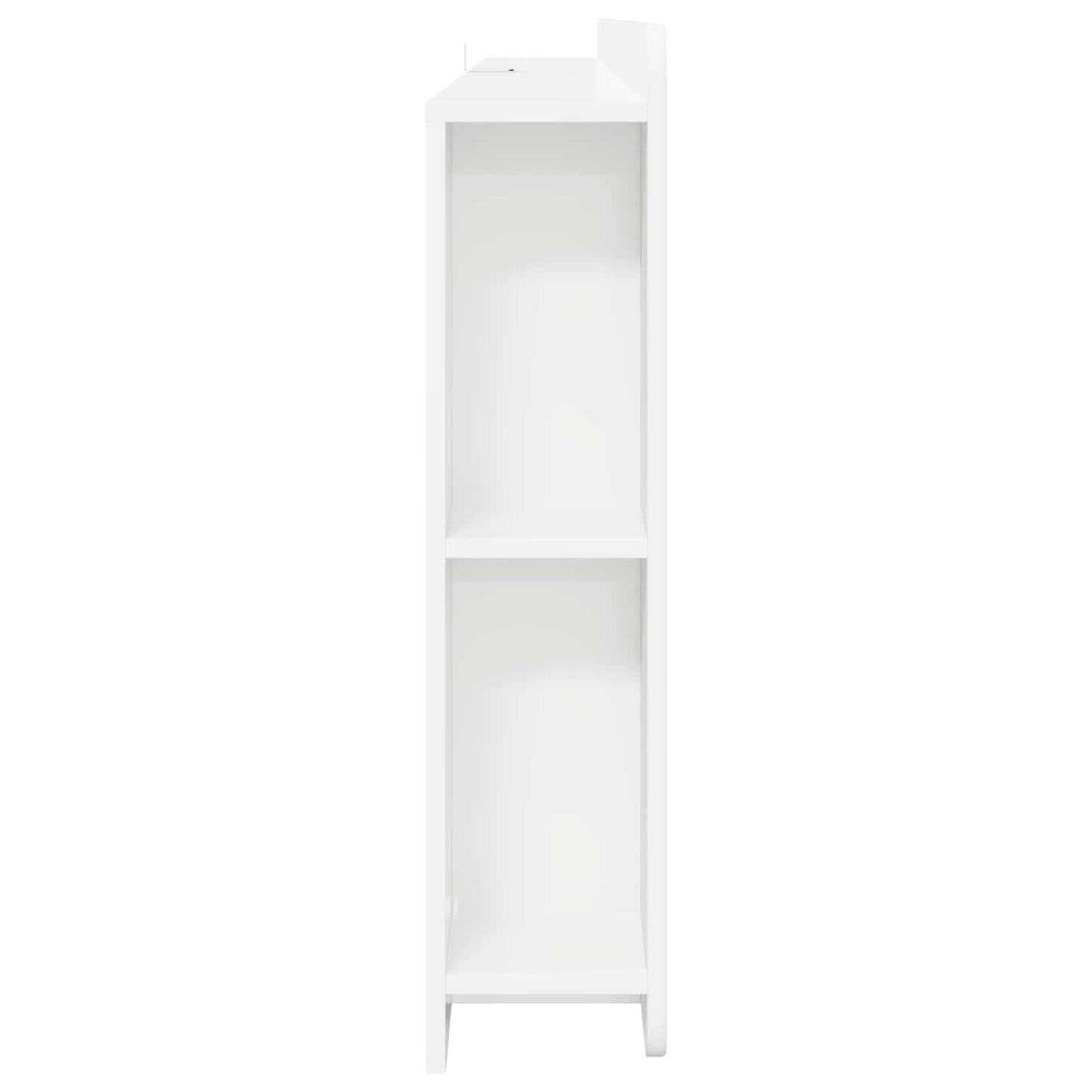 Headboard Cabinet with Storage White Engineered Wood
