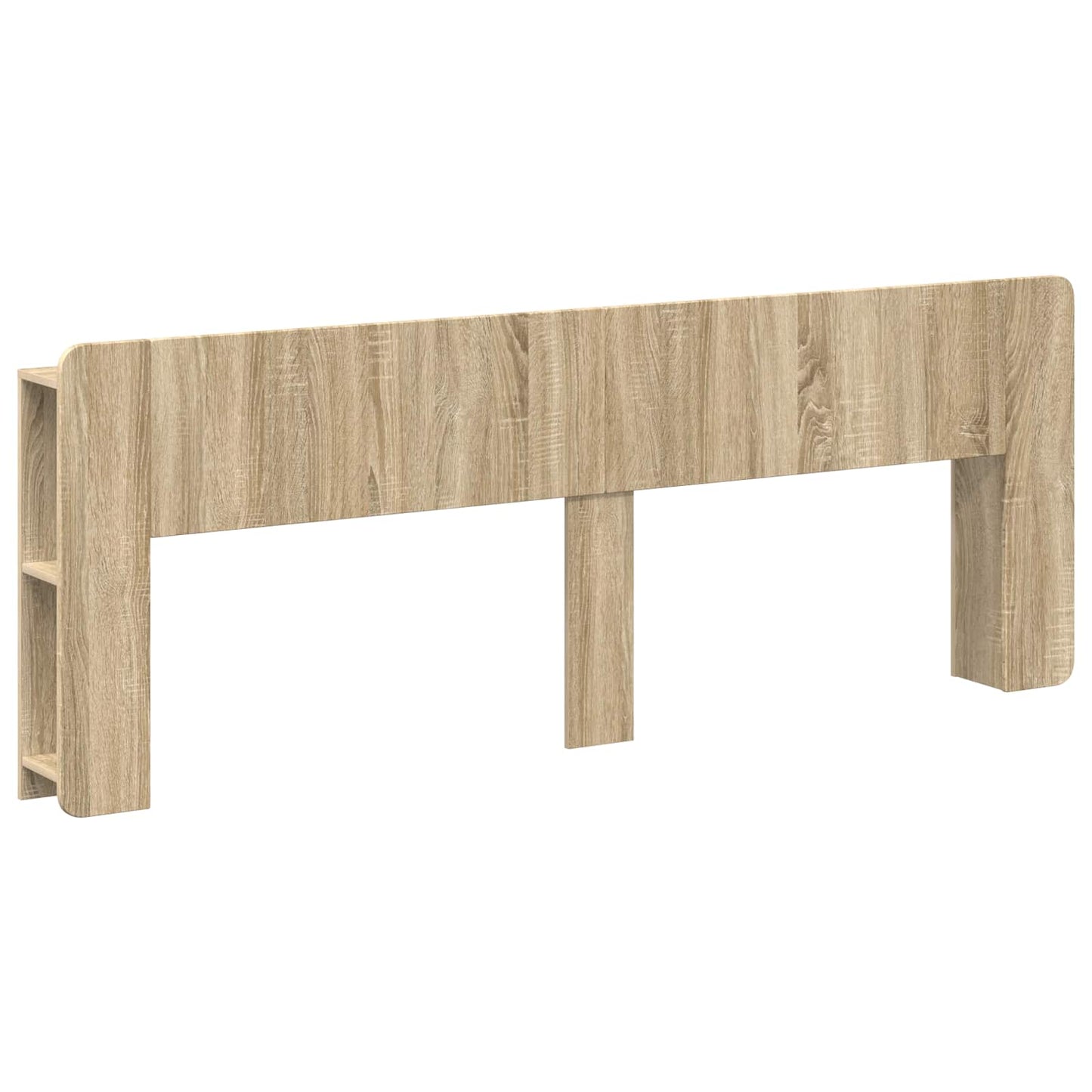 Headboard Cabinet with Storage Sonoma Oak Engineered Wood