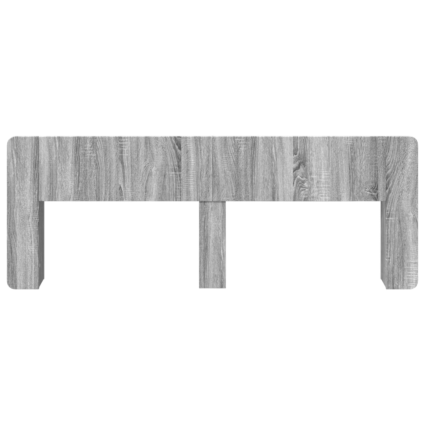 Headboard Cabinet with Storage Grey Sonoma Engineered Wood
