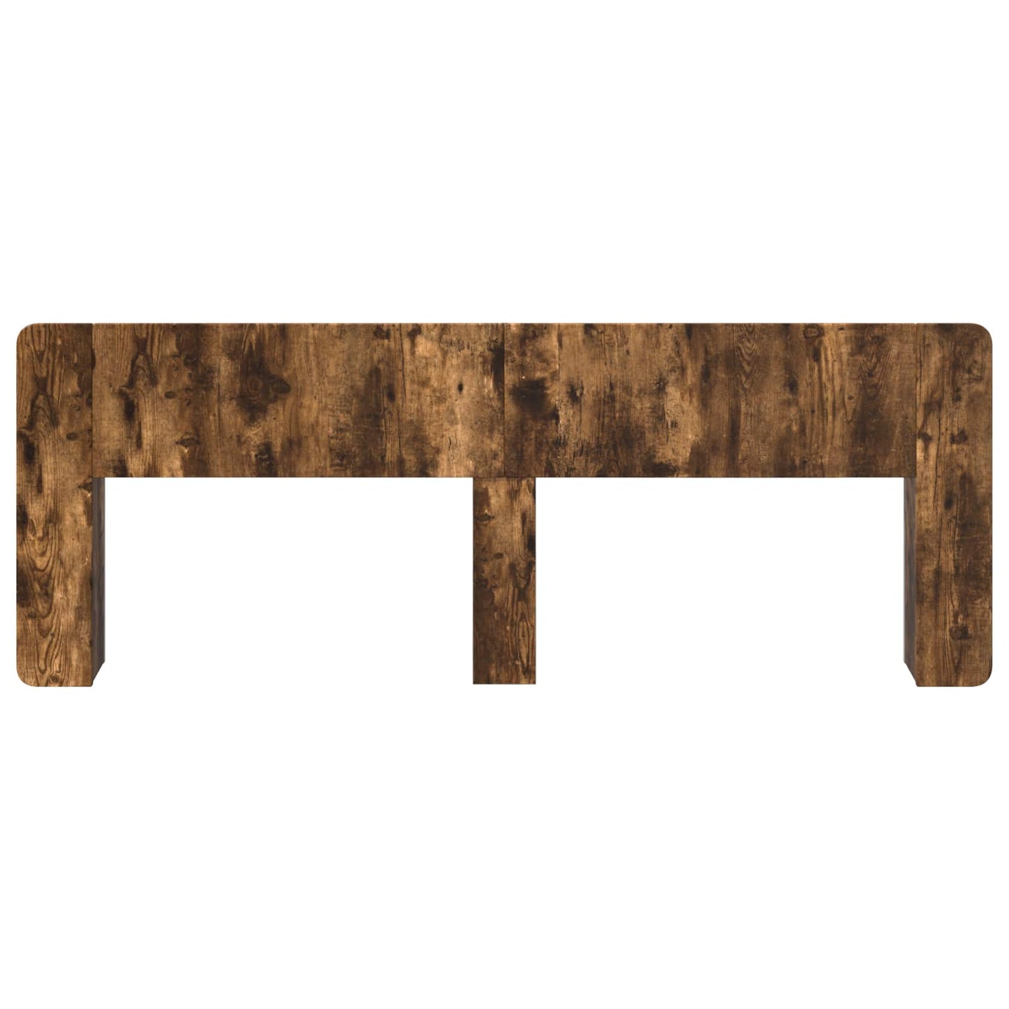 Headboard Cabinet with Storage Smoked Oak Engineered Wood
