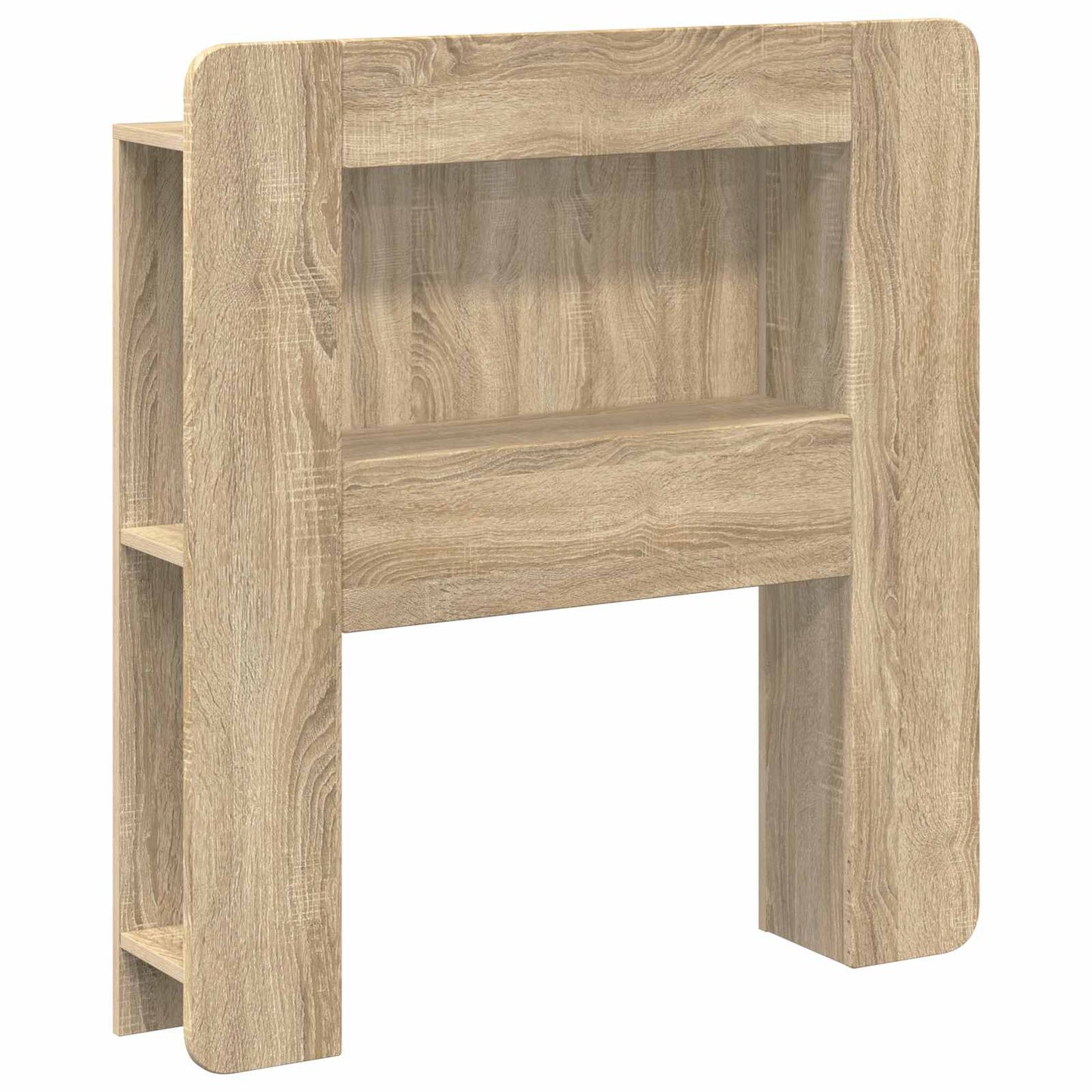 Headboard Cabinet with Storage Sonoma Oak Engineered Wood
