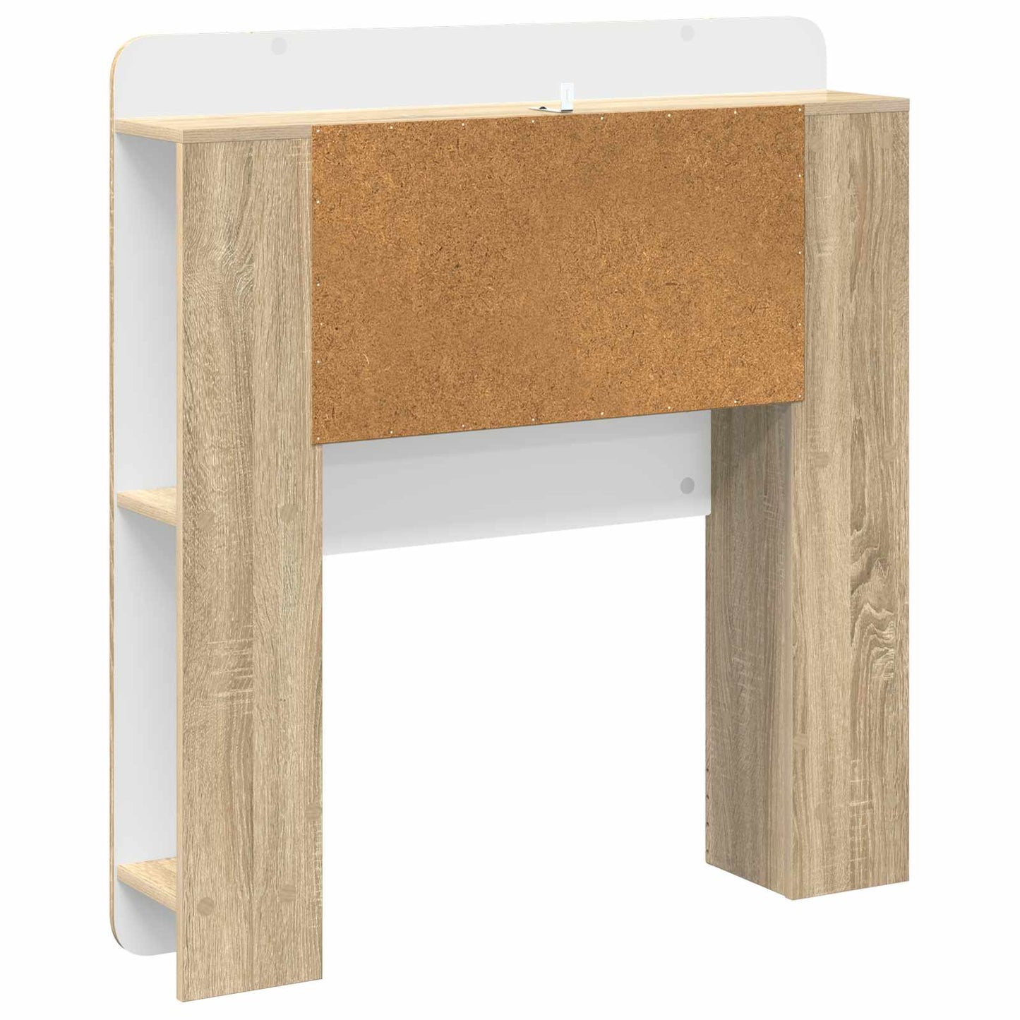 Headboard Cabinet with Storage Sonoma Oak Engineered Wood
