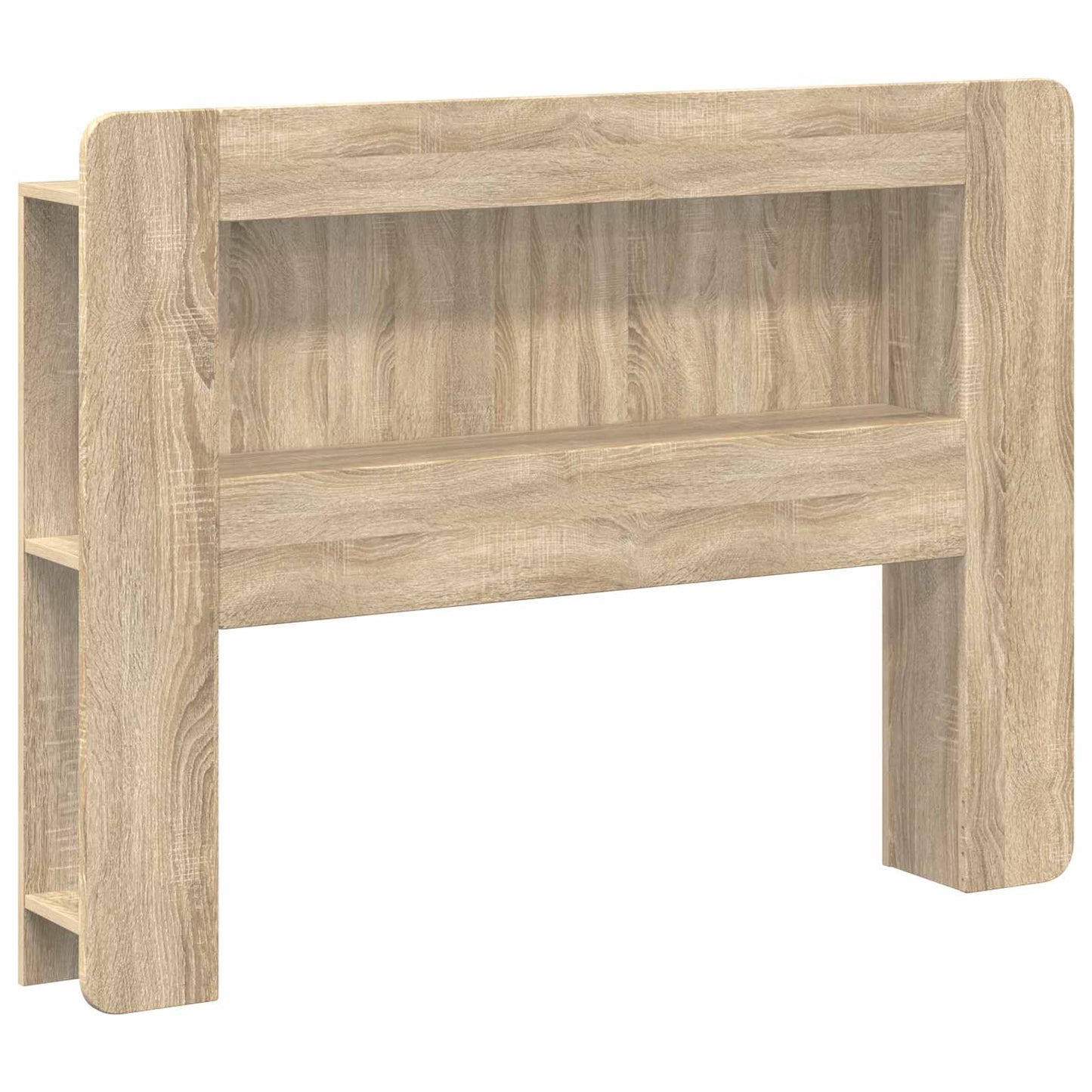 Headboard Cabinet with Storage Sonoma Oak Engineered Wood