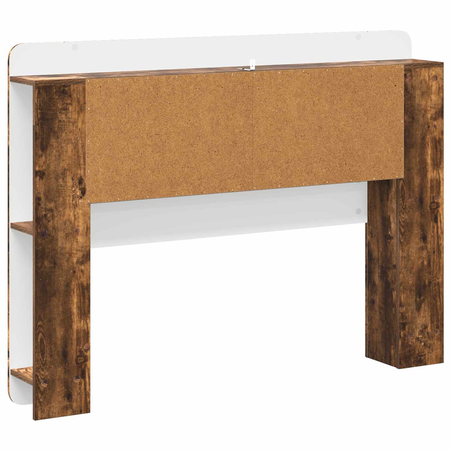 Headboard Cabinet with Storage Smoked Oak Engineered Wood