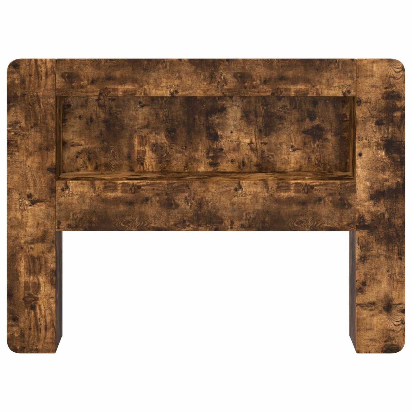 Headboard Cabinet with Storage Smoked Oak Engineered Wood