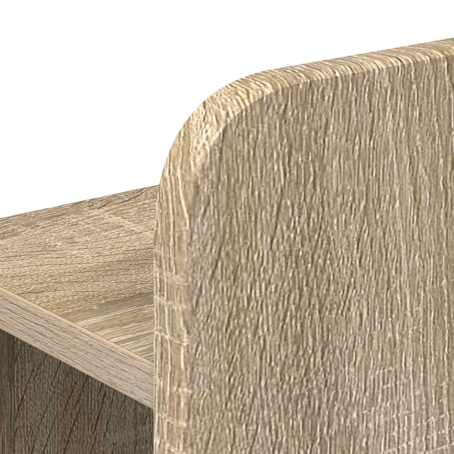 Headboard Cabinet with Storage Sonoma Oak Engineered Wood