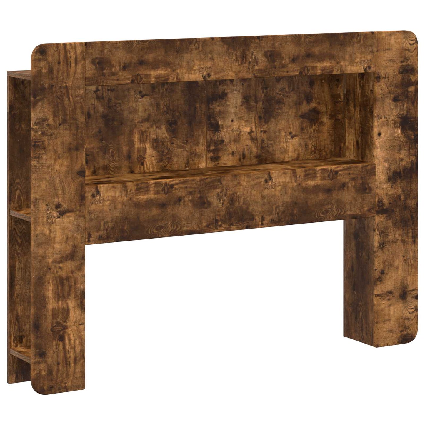 Headboard Cabinet with Storage Smoked Oak Engineered Wood