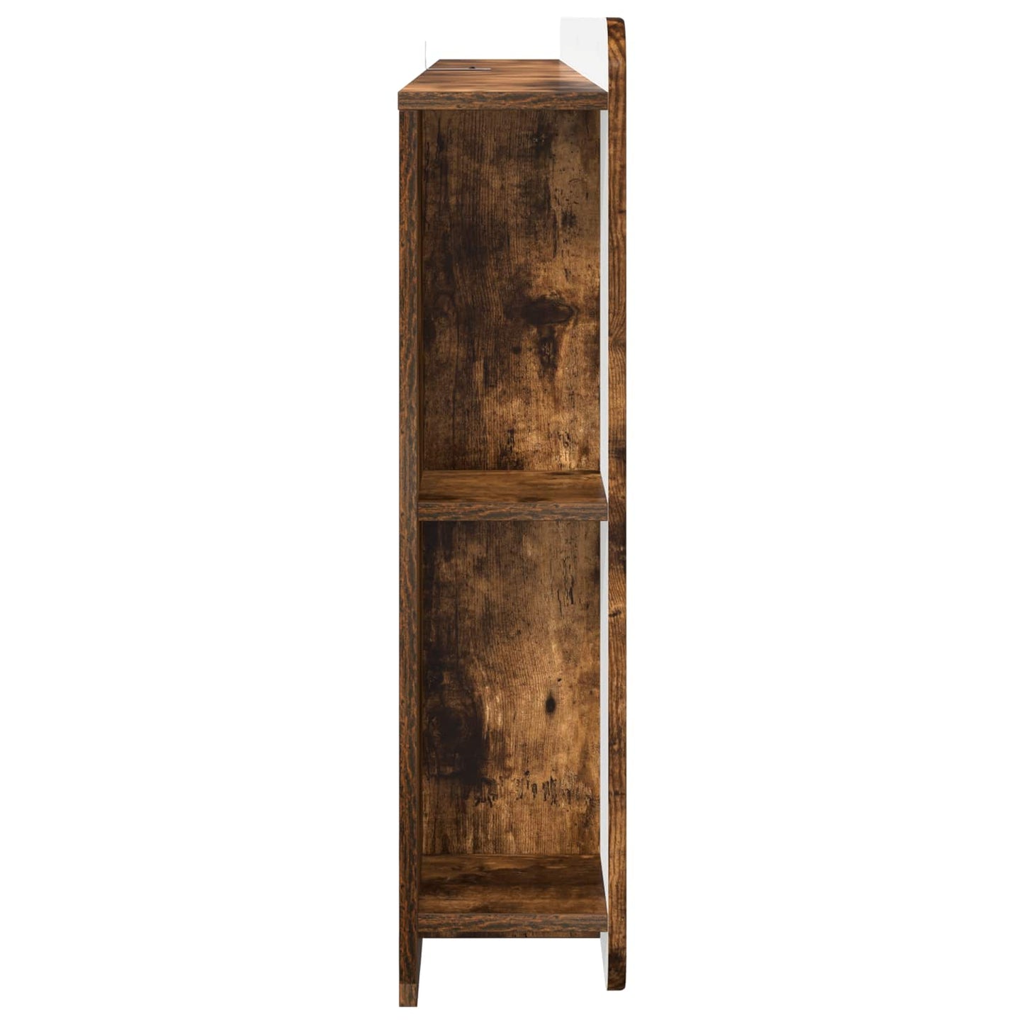 Headboard Cabinet with Storage Smoked Oak Engineered Wood