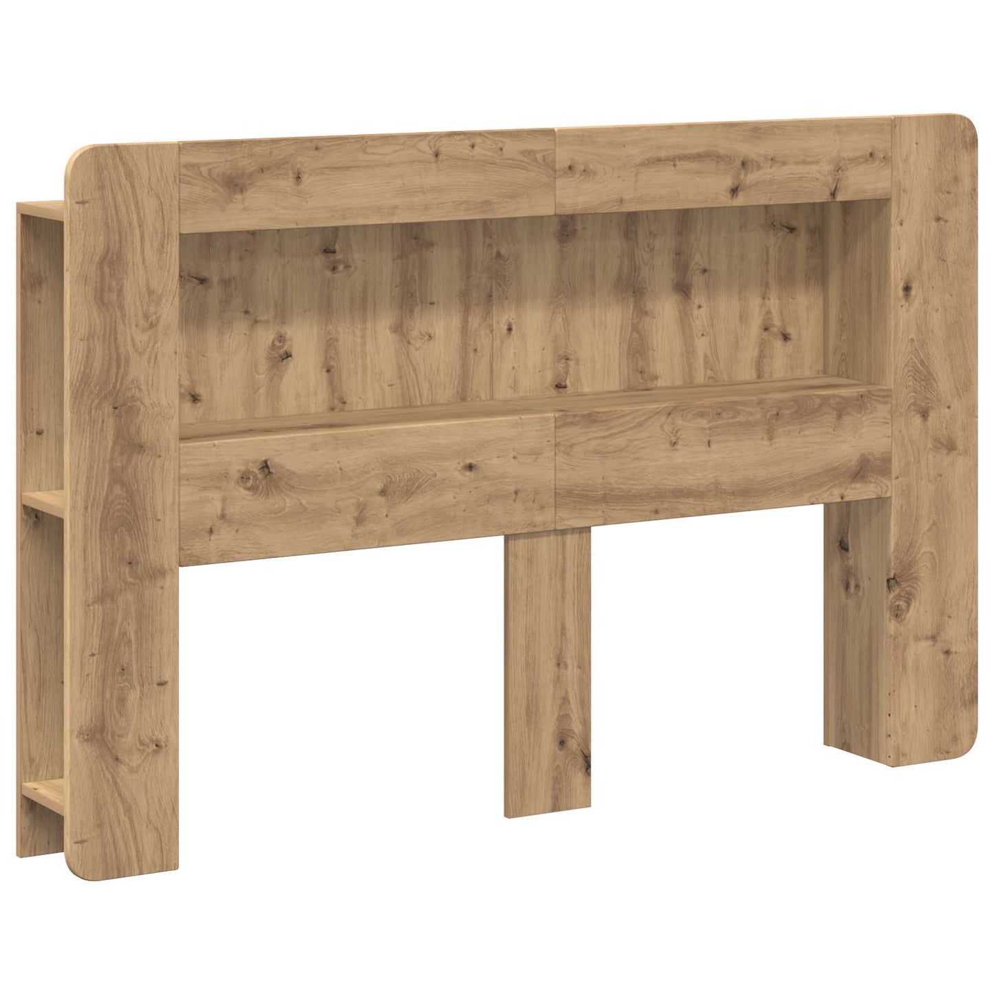 Headboard Cabinet with Storage Artisan Oak Engineered Wood